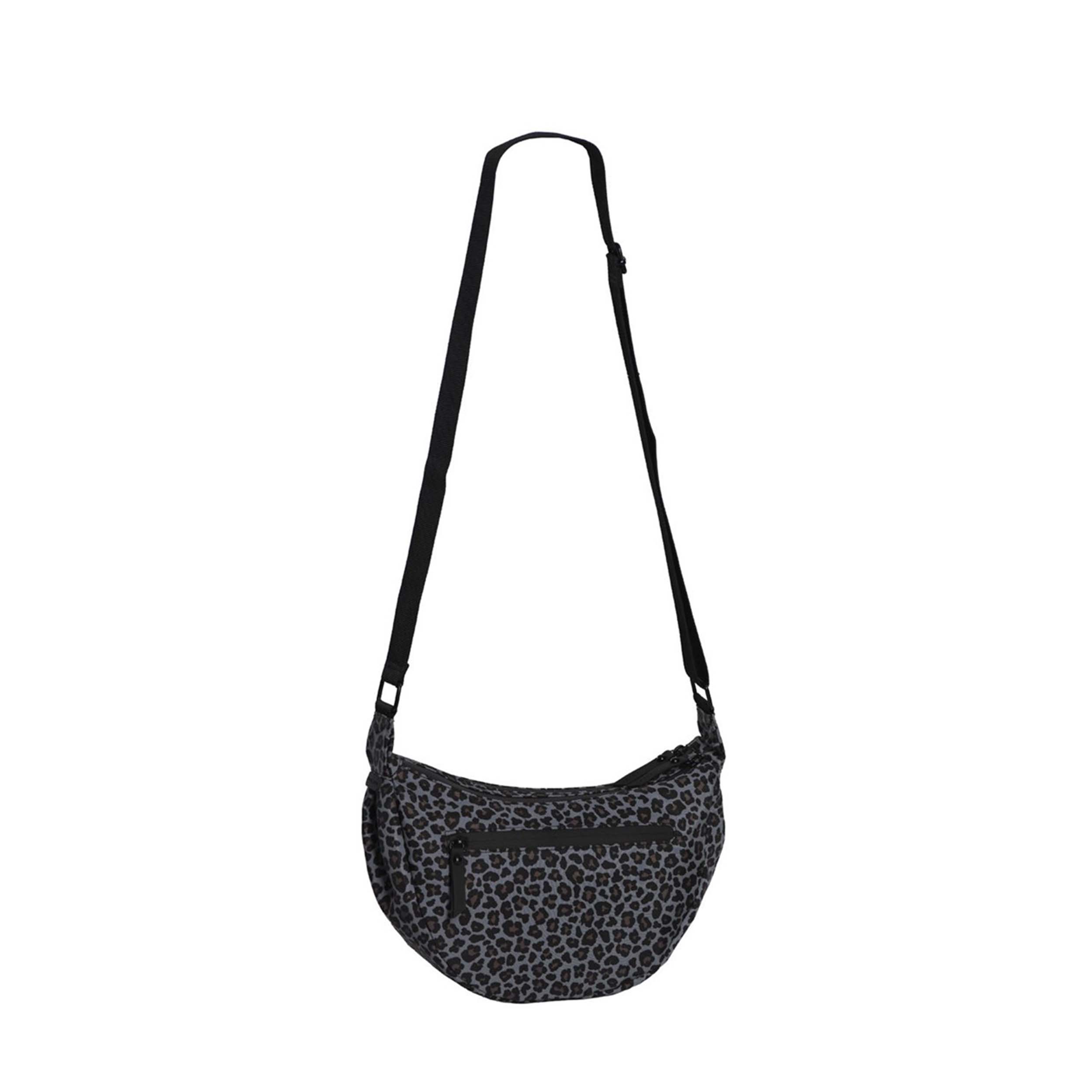 Daniel Ray 1667 Schoudertas Carnarvon Luipaard Zwart/Grijs