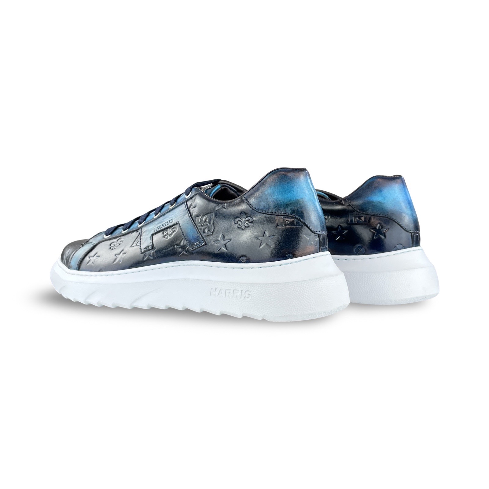 Harris Arthur3 Sneaker Spazzolato Blu