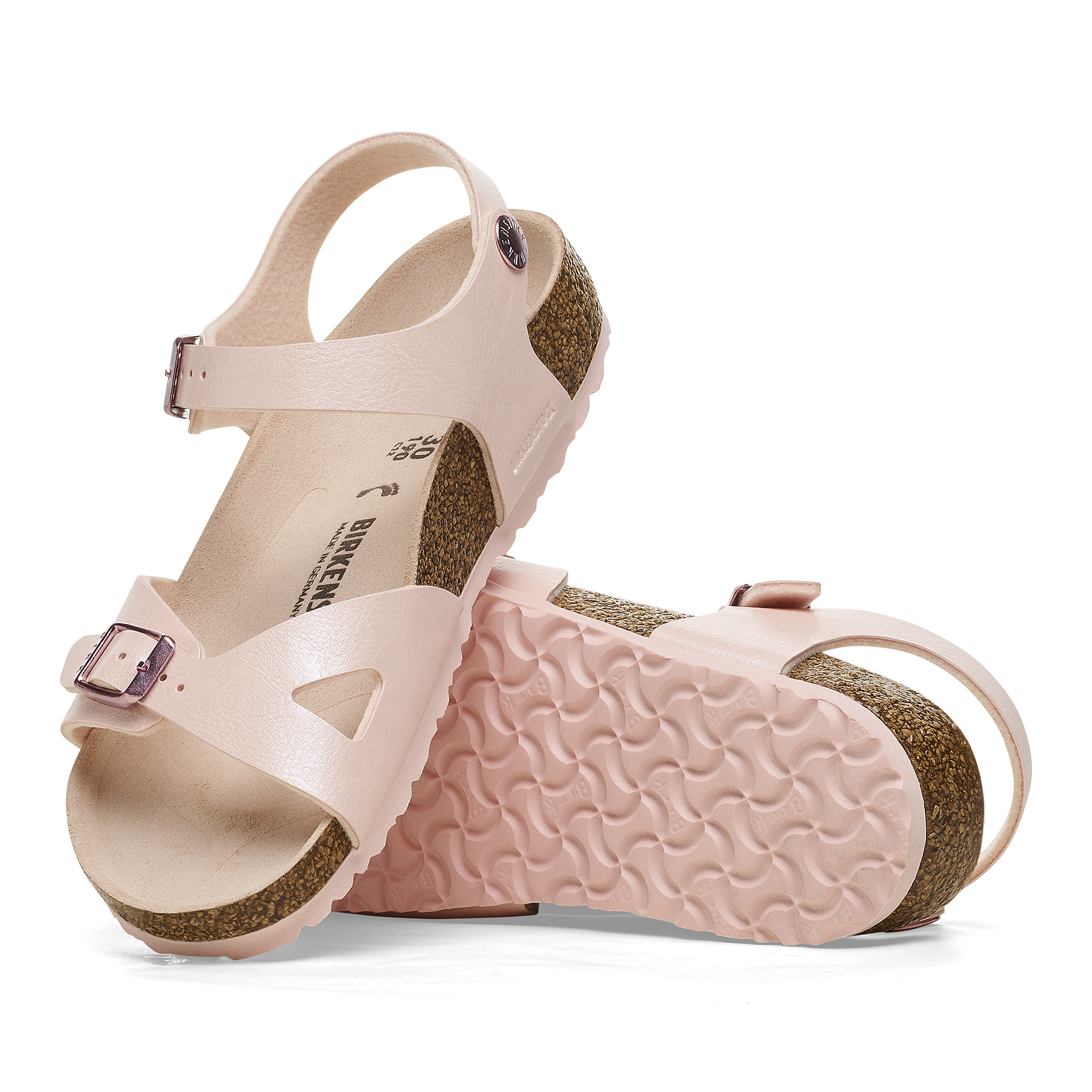 Birkenstock 1027421 Sandaal Rio Birko-Flor Light Rose Regular