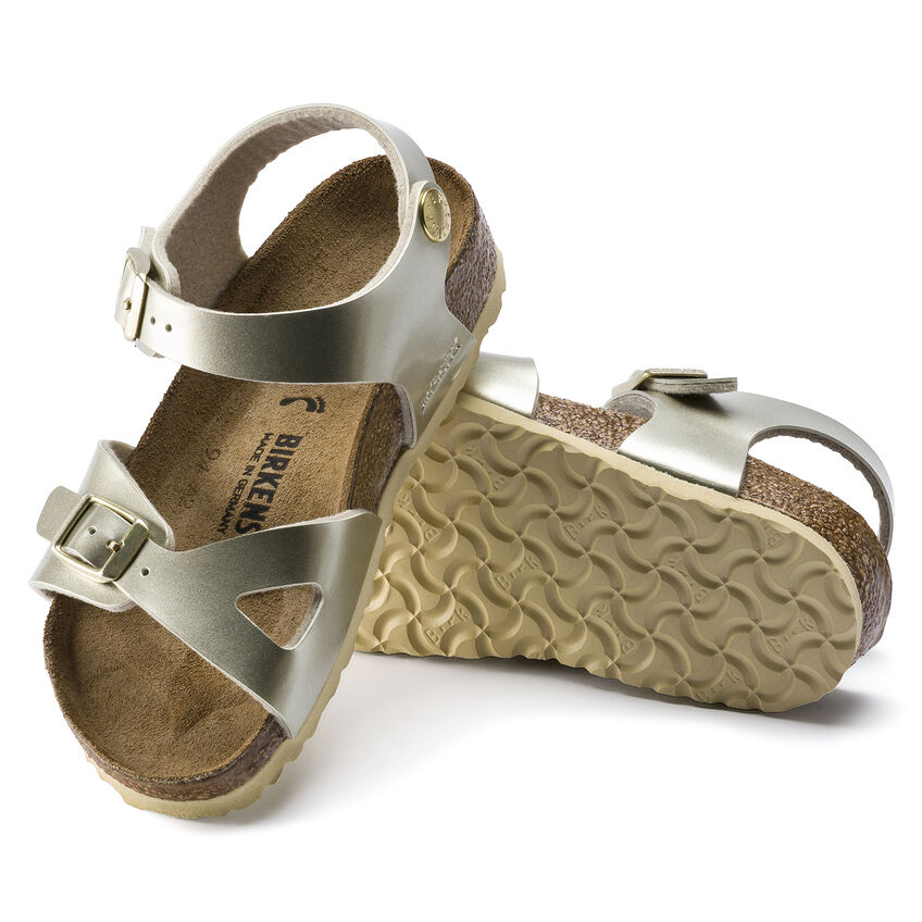 Birkenstock Rio Electric Metallic Gold Narrow