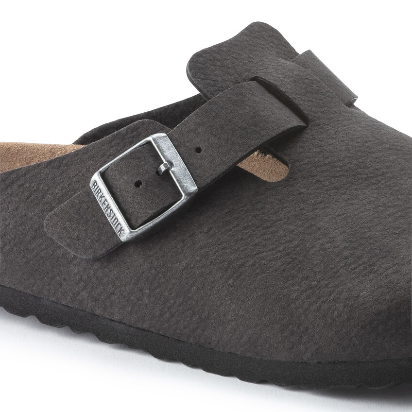 Birkenstock 1023624 Muil Boston Vegan Desert Dust Black Narrow