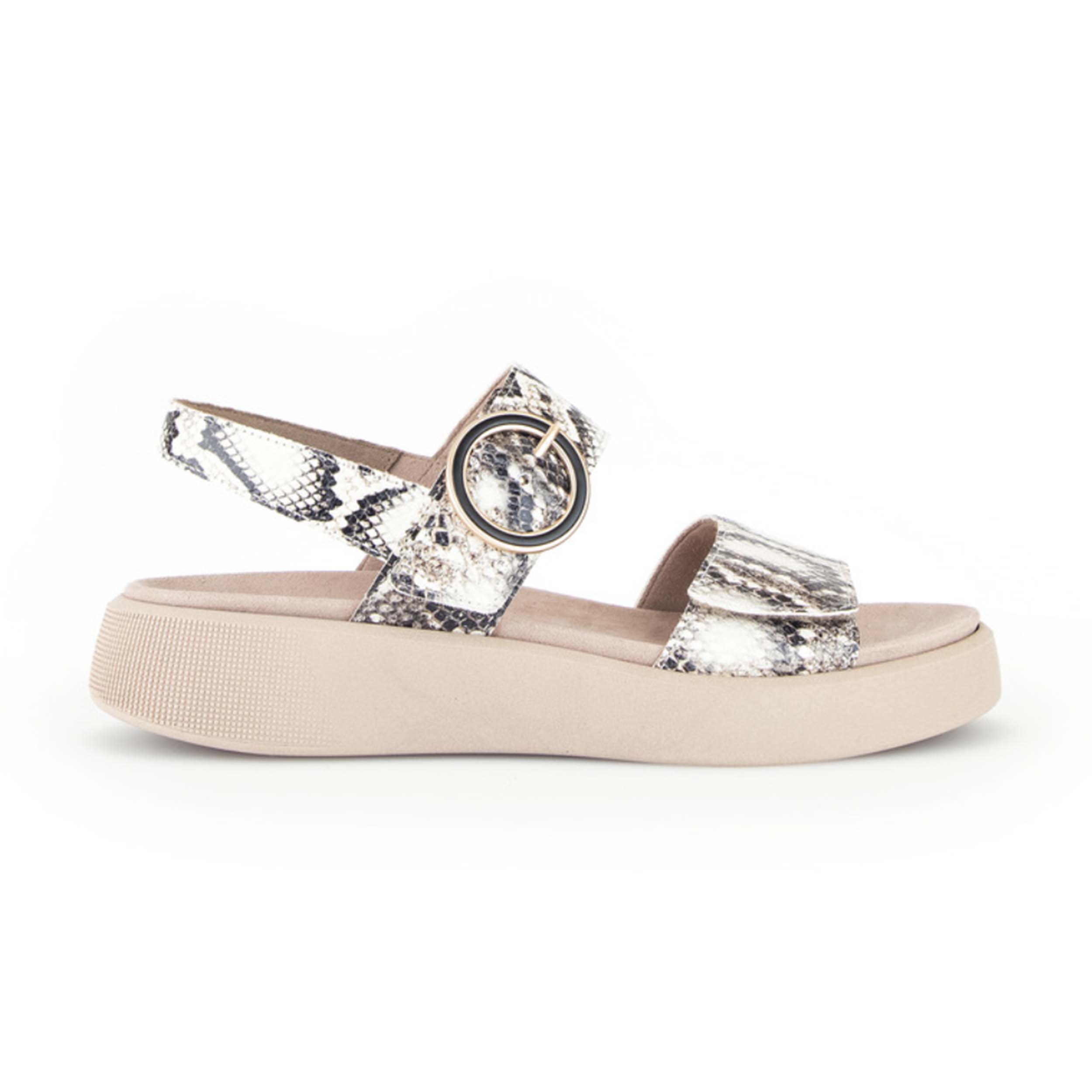 Gabor 42.863 Sandaal White/Black Print G