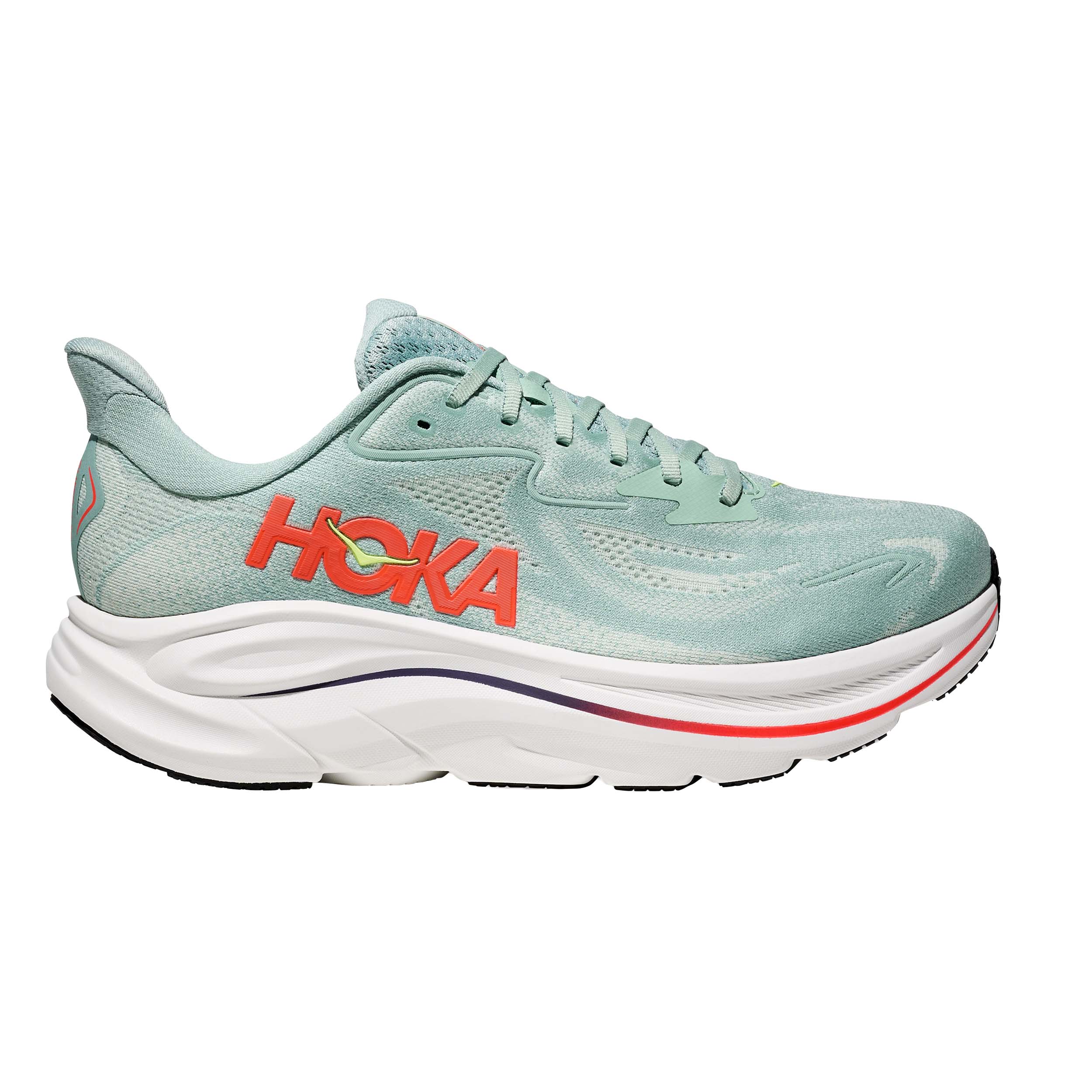 Hoka 1162030 Clifton 10 Men Sage/Neon Flame