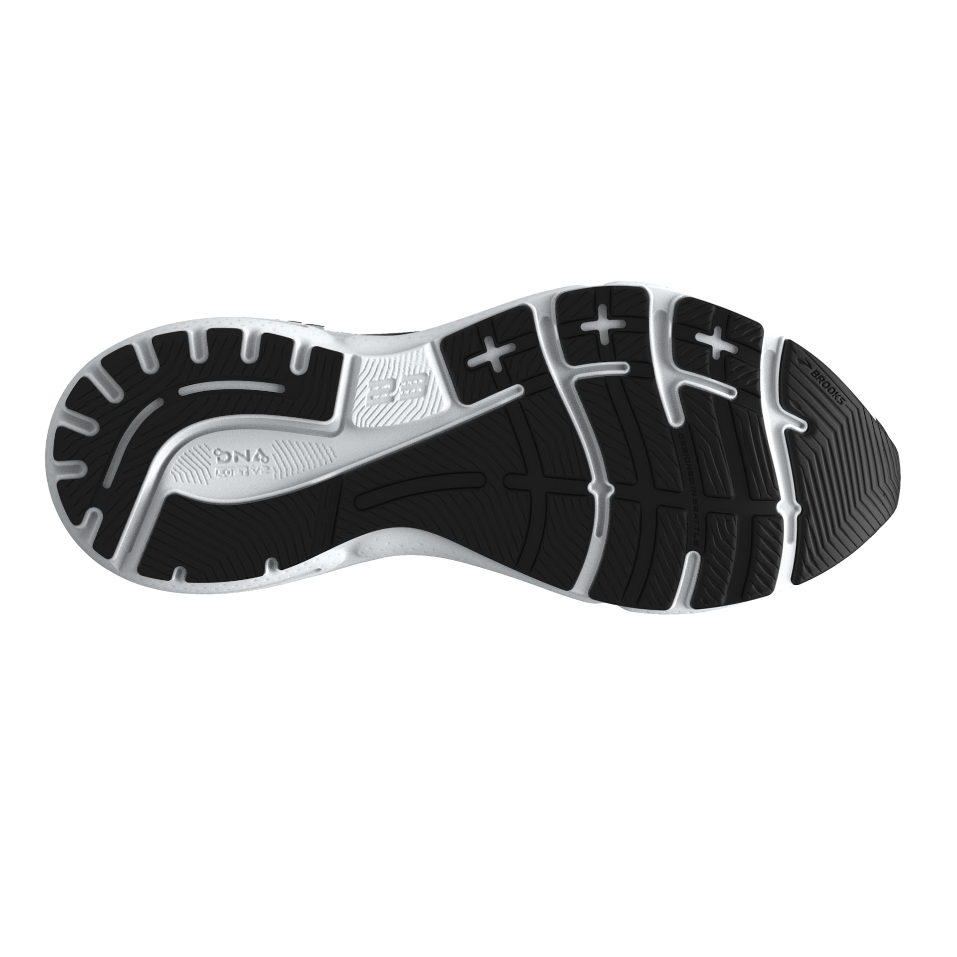 Brooks 110391 Adrenaline GTS 23 Men Black/Mandarin Red/Silver