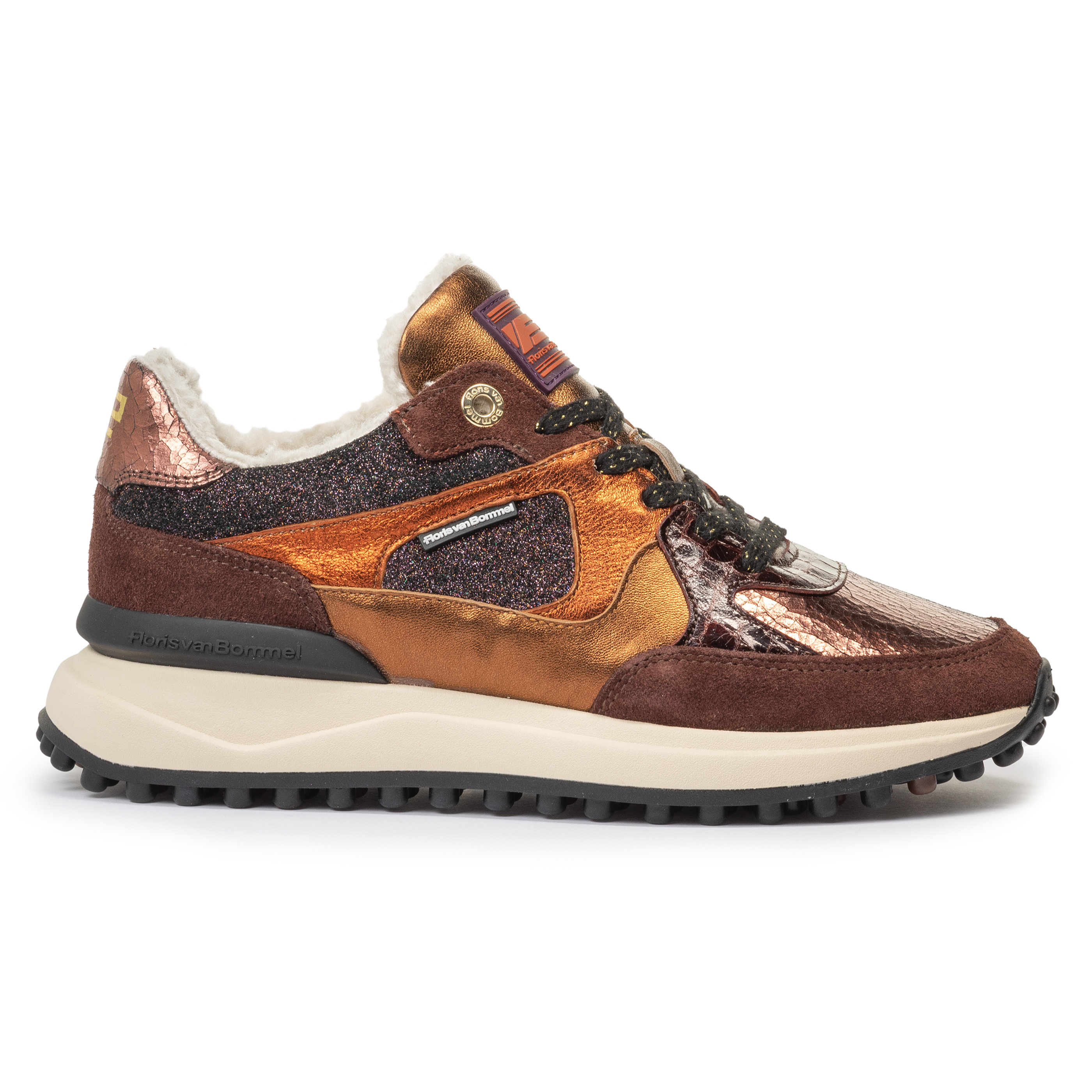 Floris van Bommel SFW-10094 Sneaker Noppi 34.04 Cognac G
