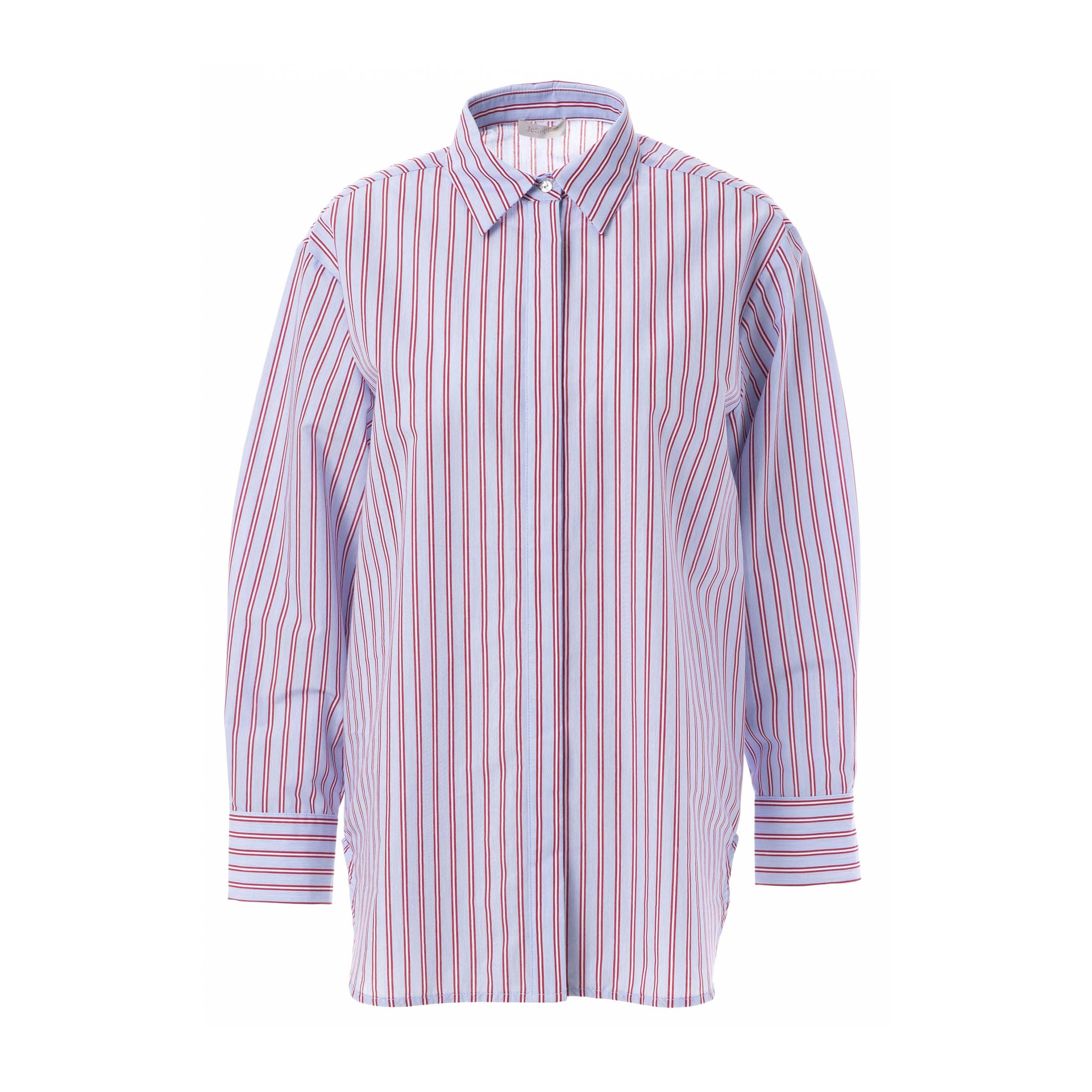 JcSophie F6015 Blouse Felicity Blue/Red Stripes