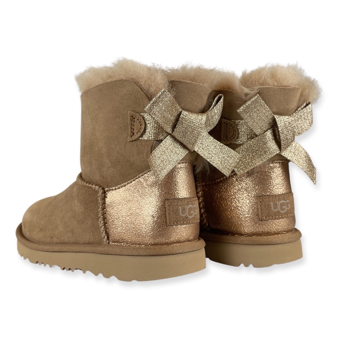 UGG 1123617K Boot Kids Mini Bailey Bow Glitz Chestnut