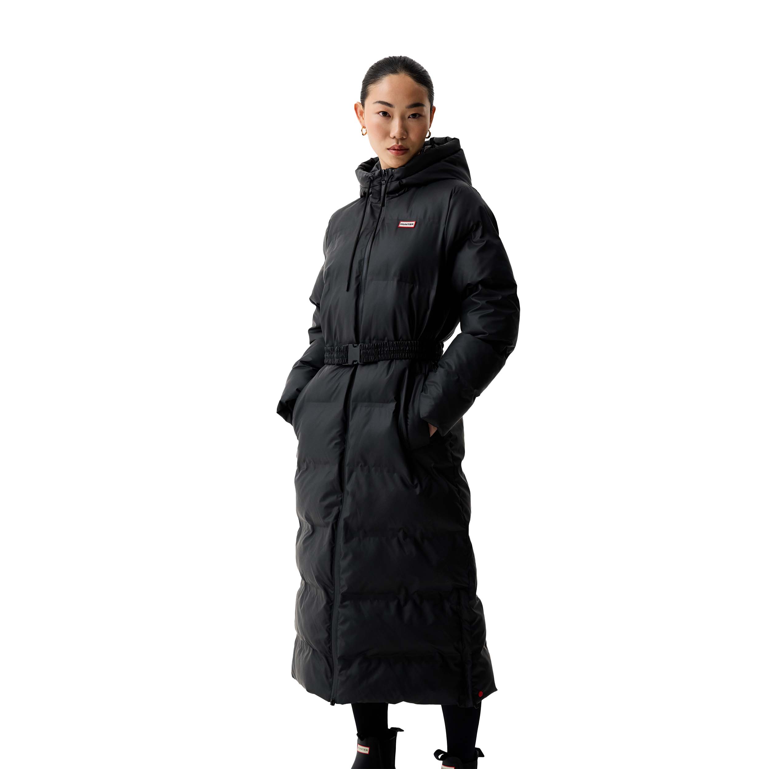 Hunter 1252 Jas Sonic Welded Long Puffer Black