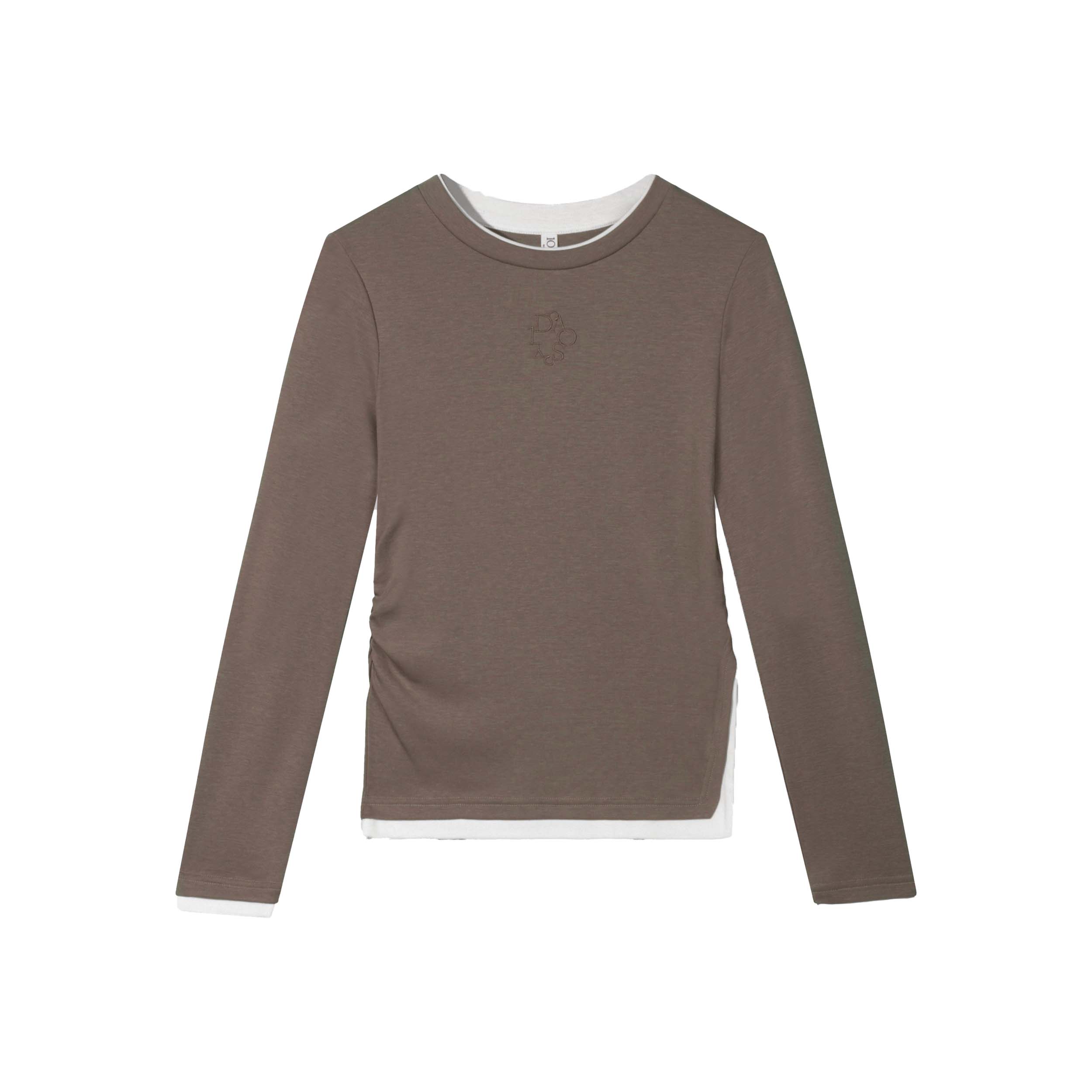 10DAYS 20-774-5204 Shirt Long Sleeve Rib Moonrock