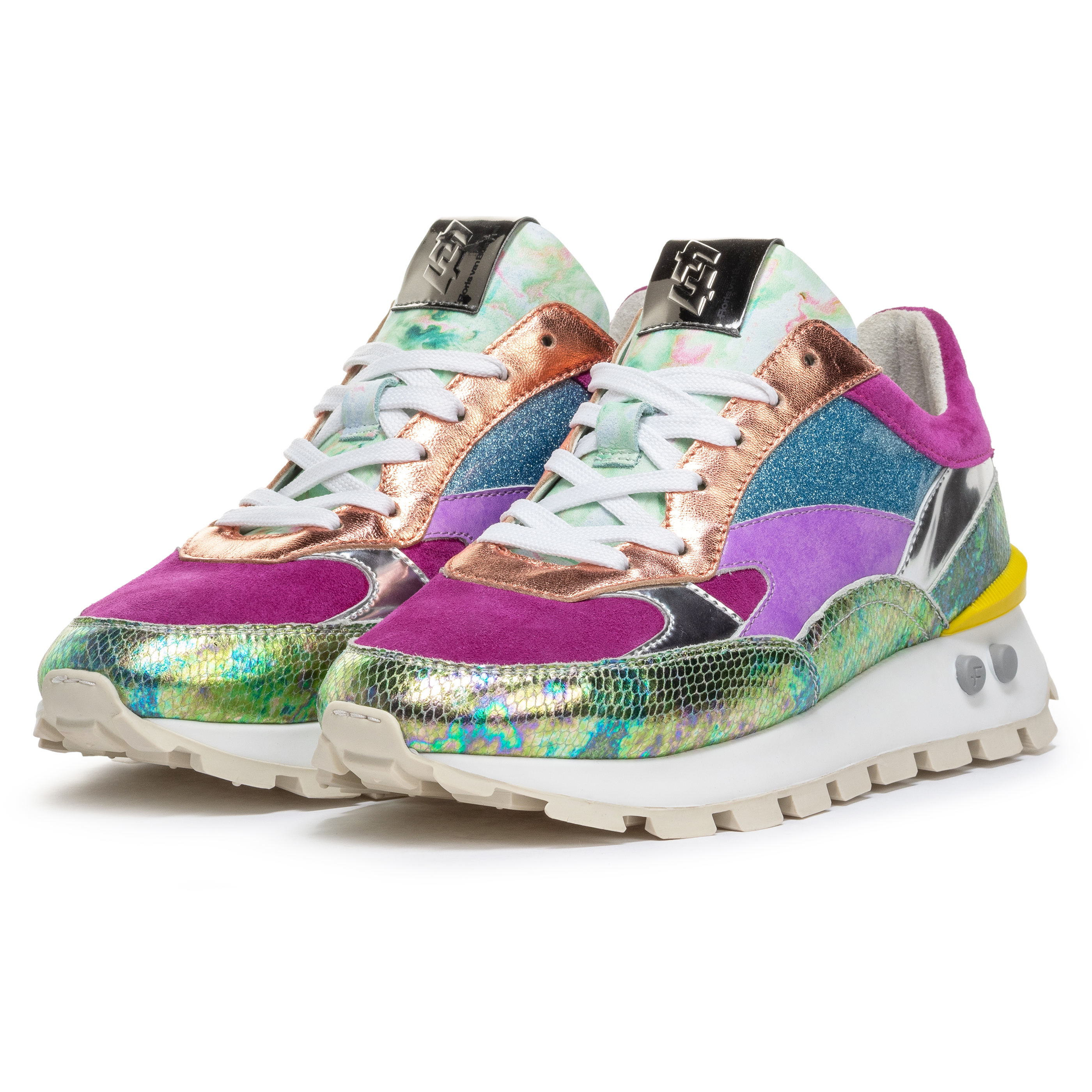 Floris van Bommel SFW-10098 Sneaker Blokki 04.13 Green Combi G