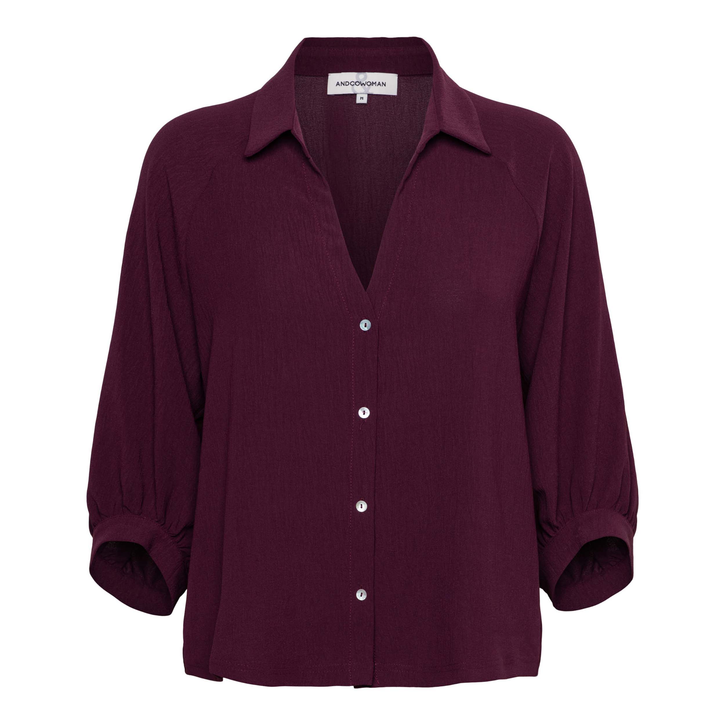 &Co BL436 Blouse Marijke Plum