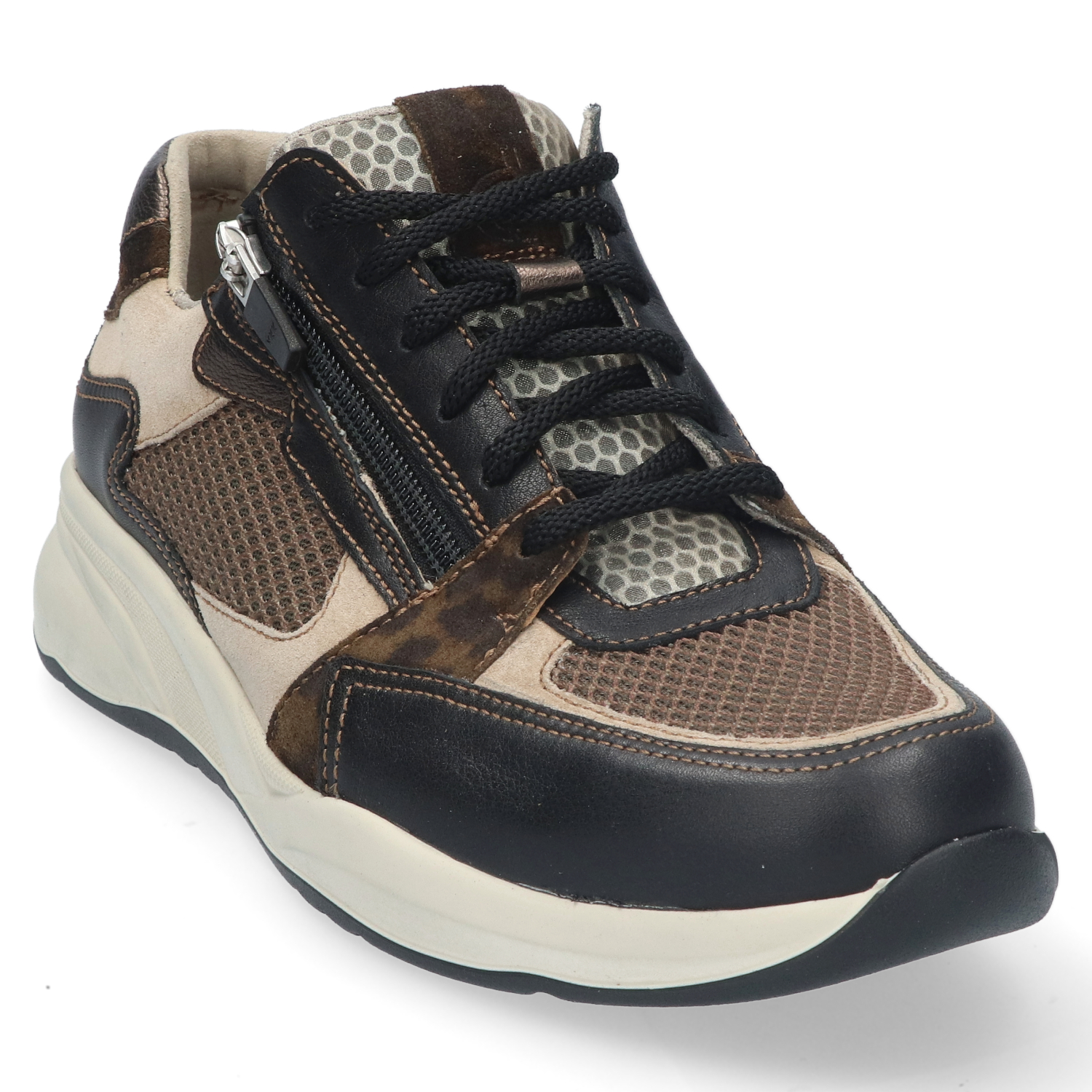 Durea 6295 Sneaker Zwart/Seppia H
