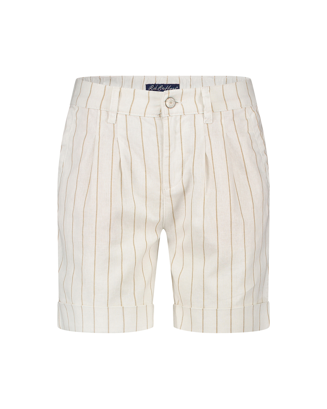 Red Button SRB4574 Short Cleo Stripe Dark Sand