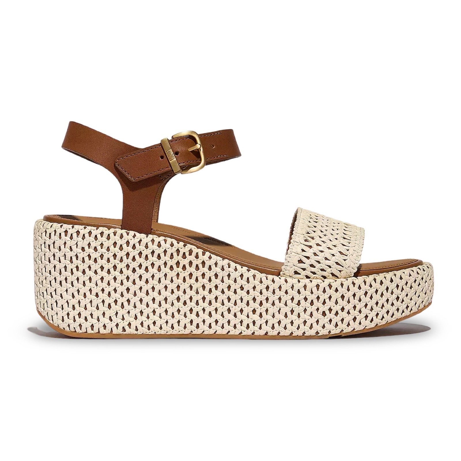 FitFlop JG1 Sandaal Platfforms Deep Tan/Ivory