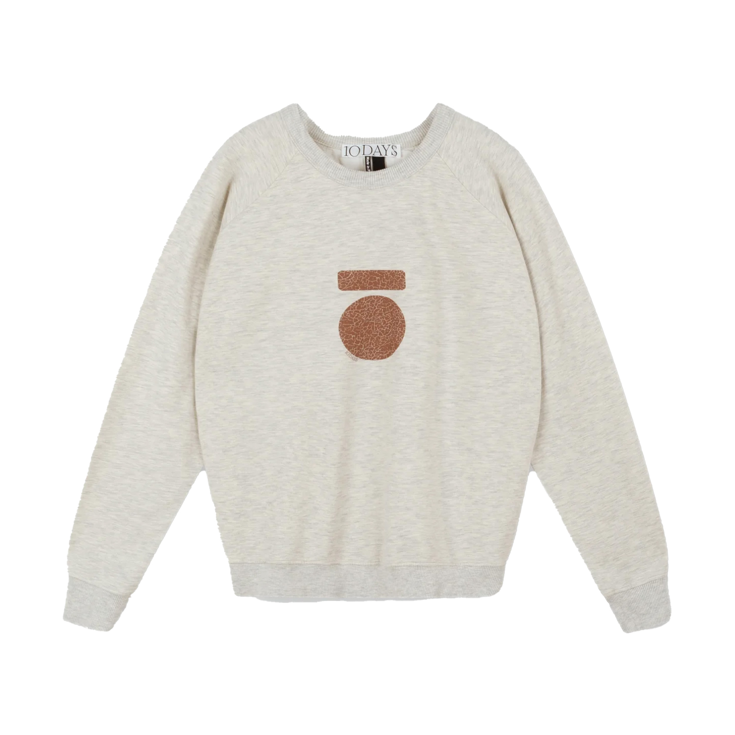 10DAYS Icon Sweater Soft White Melee