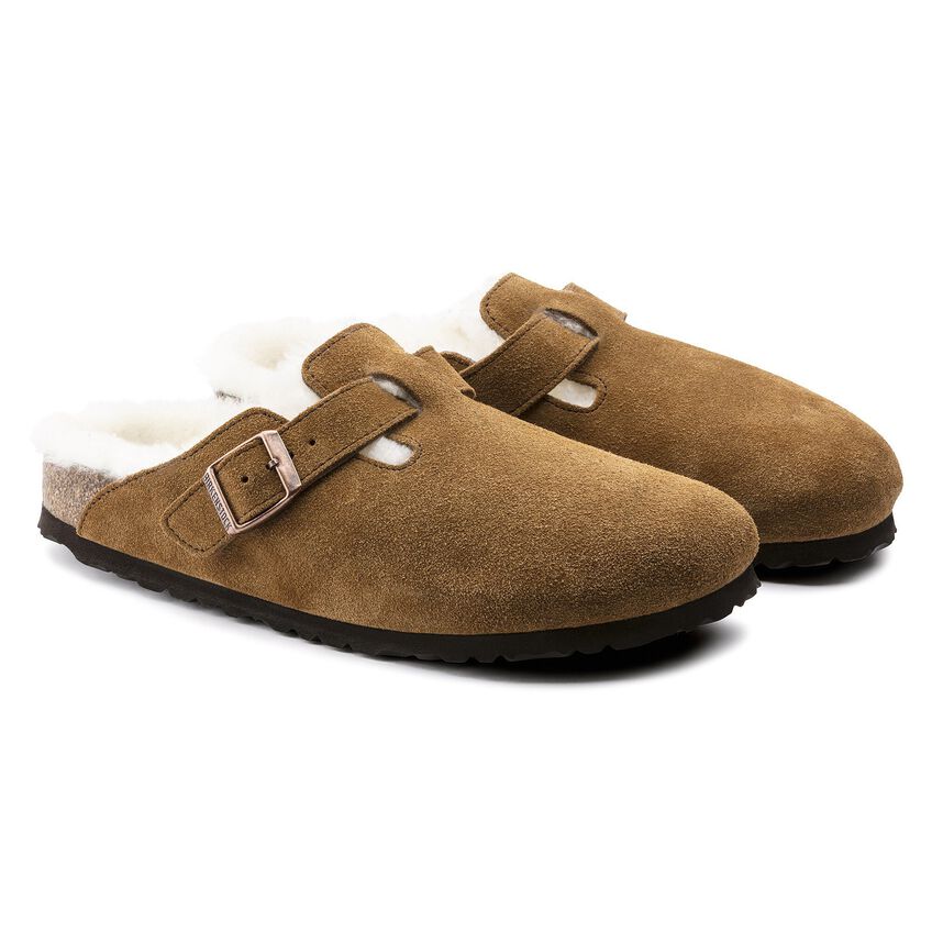 Birkenstock 1001140 Muil Boston Shearling Fur Mink Regular