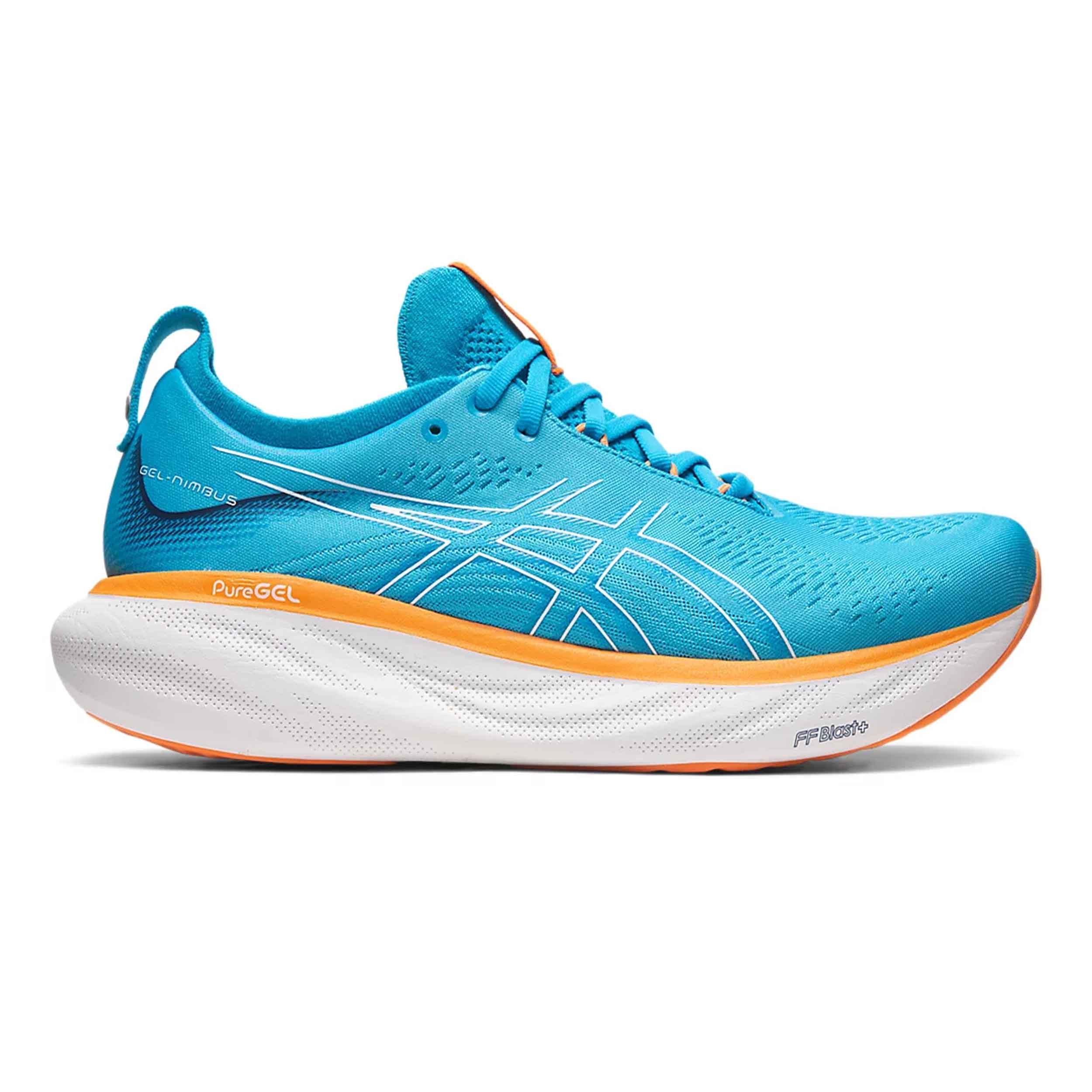 Asics 1011B547 Gel-Nimbus 25 Men Island Blue/Sun Peach