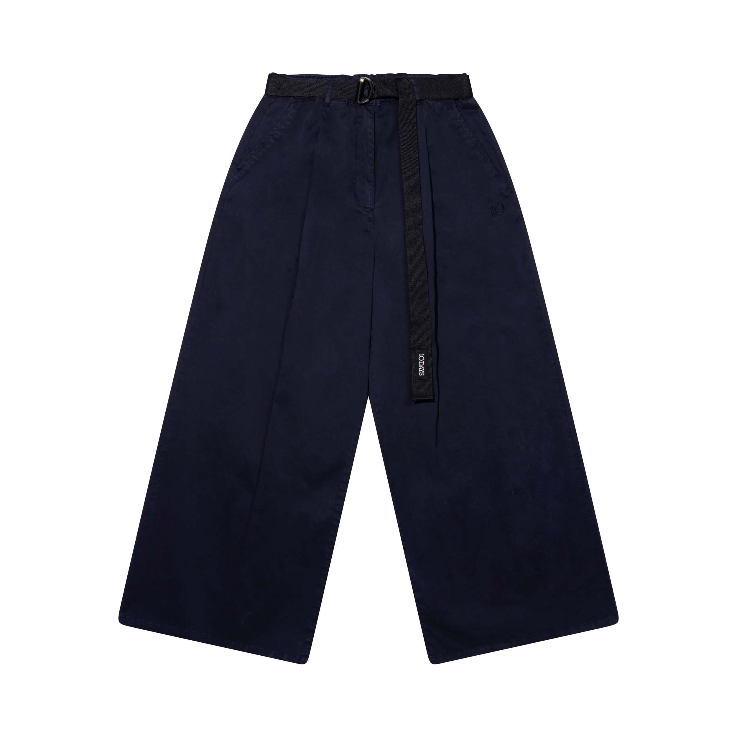 10DAYS 20-051-5203 Broek Wide Twill Dark Navy