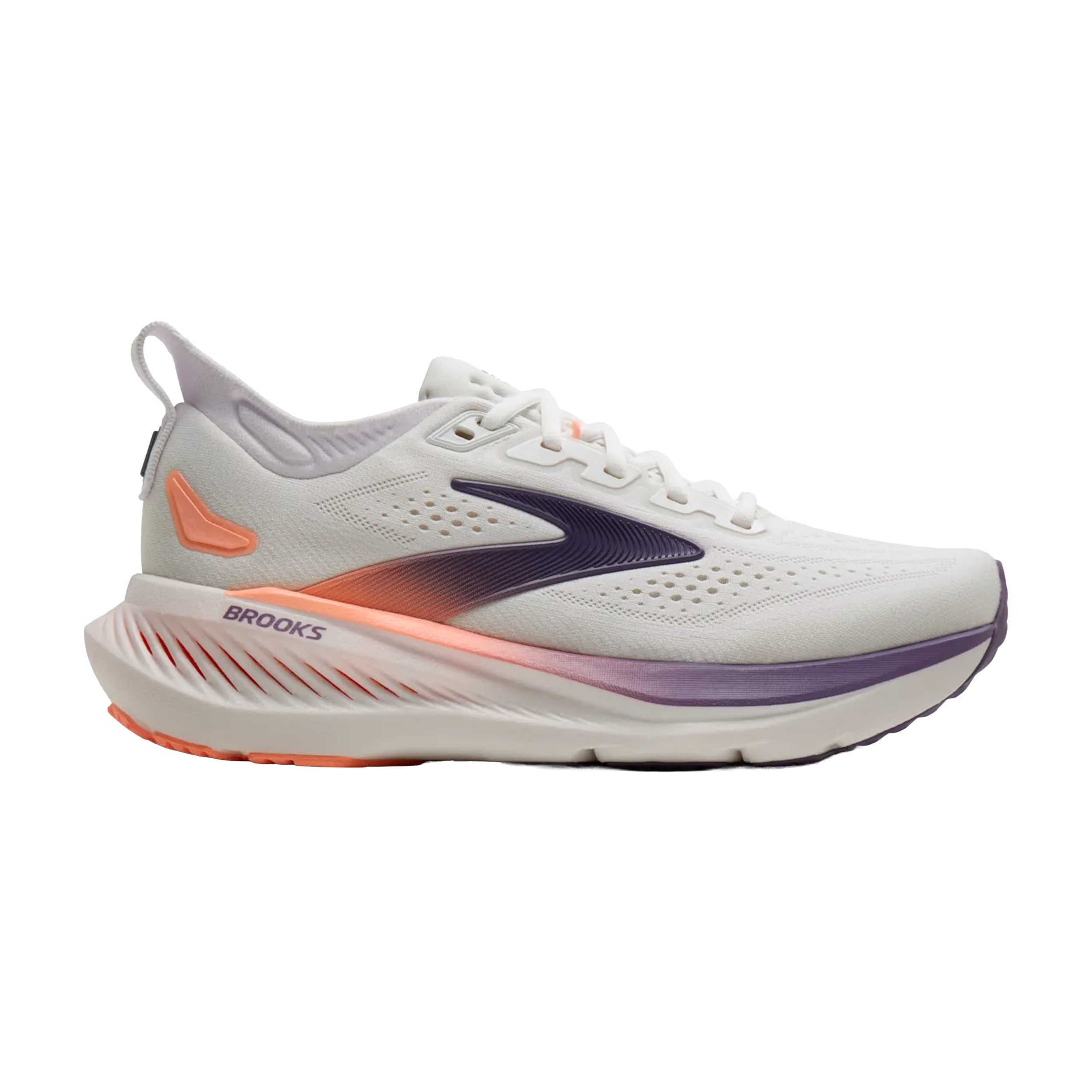Brooks 120465 Glycerin 23 Women White/Mulled Grape/Clear