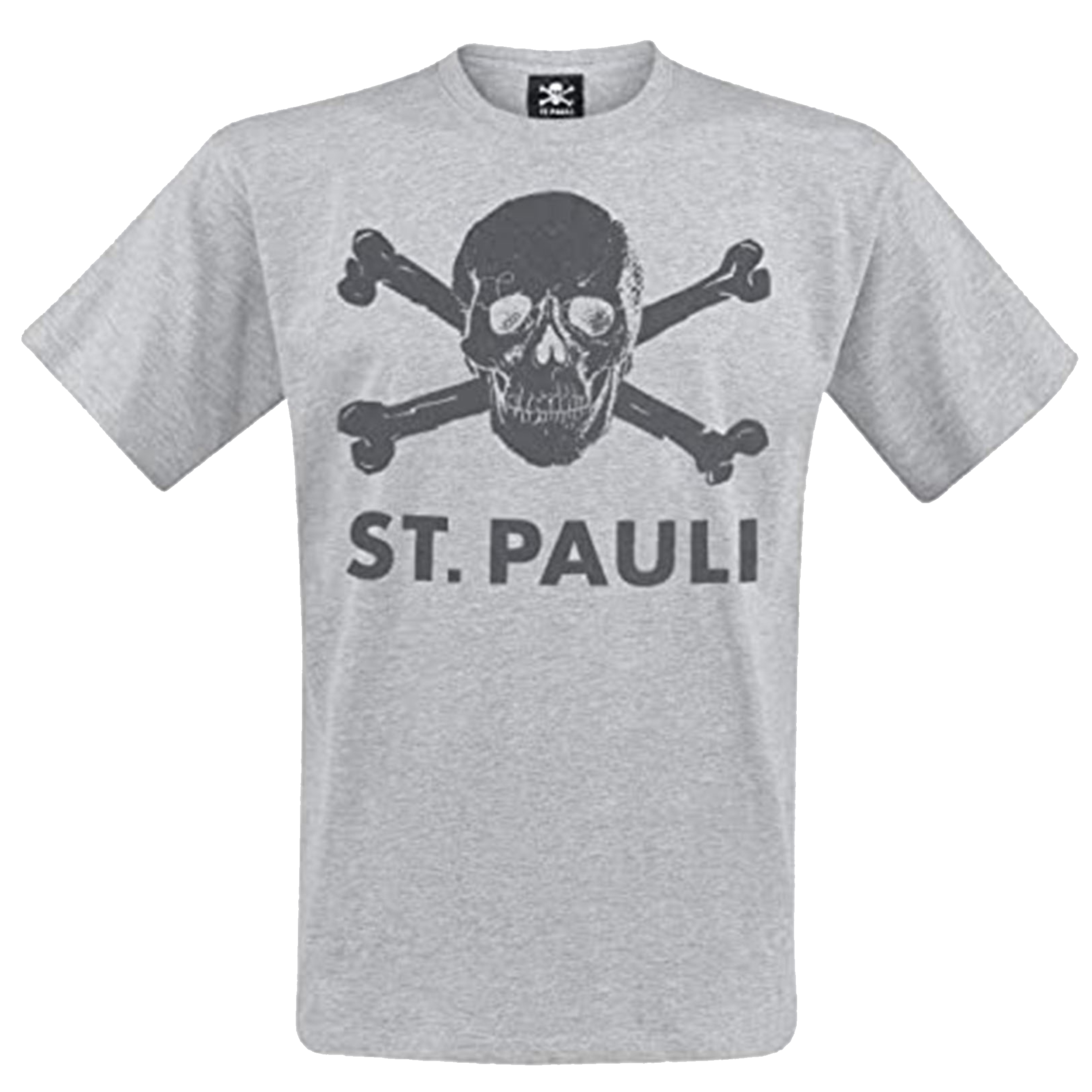 St. Pauli SP011803 Shirt Totenkopf Grijs St. Pauli SP011803 Shirt Totenkopf Grijs