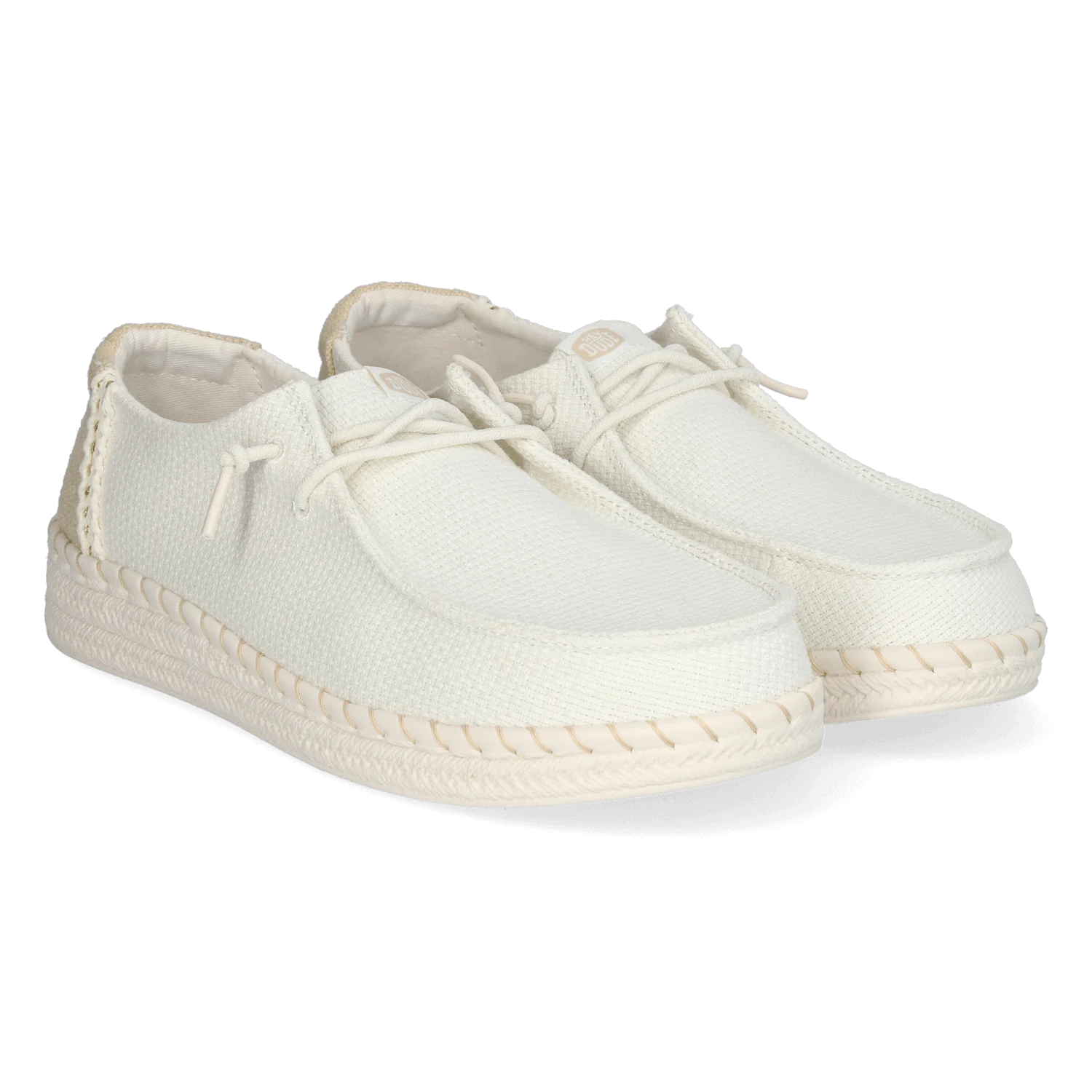 HEYDUDE HD43681 Instapper Wendy Espadrille Woven White