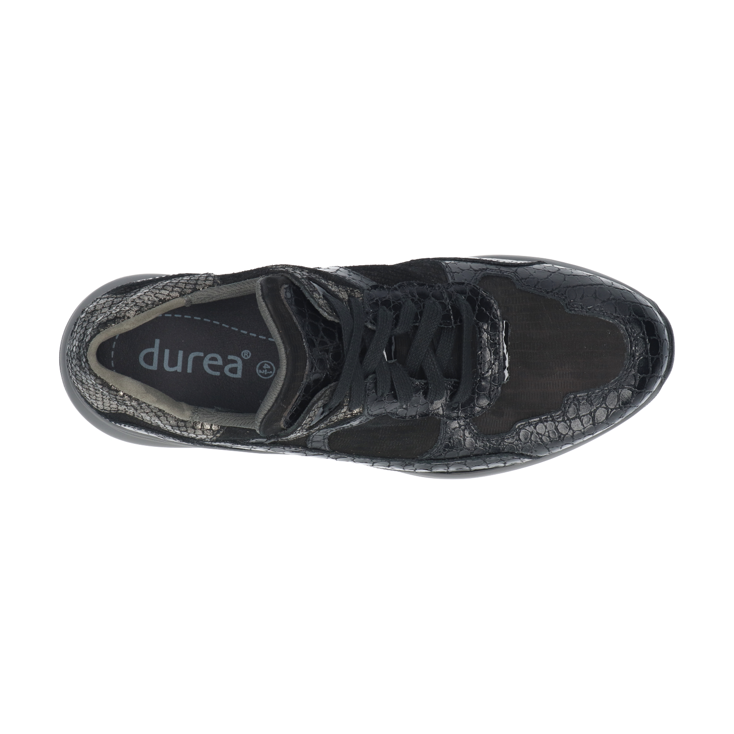 Durea 6283 Sneaker Zwart/Antraciet M