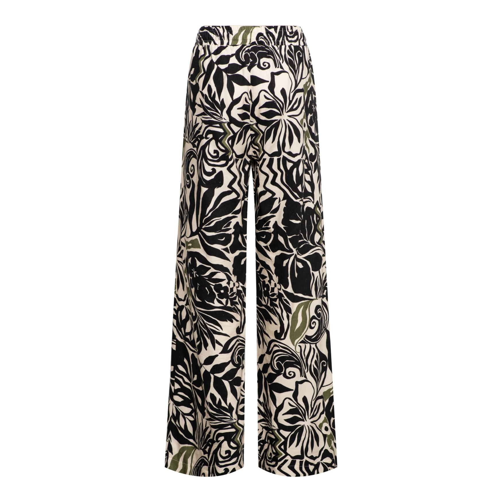 &Co PA356 Broek Avery Leaf Black Multi