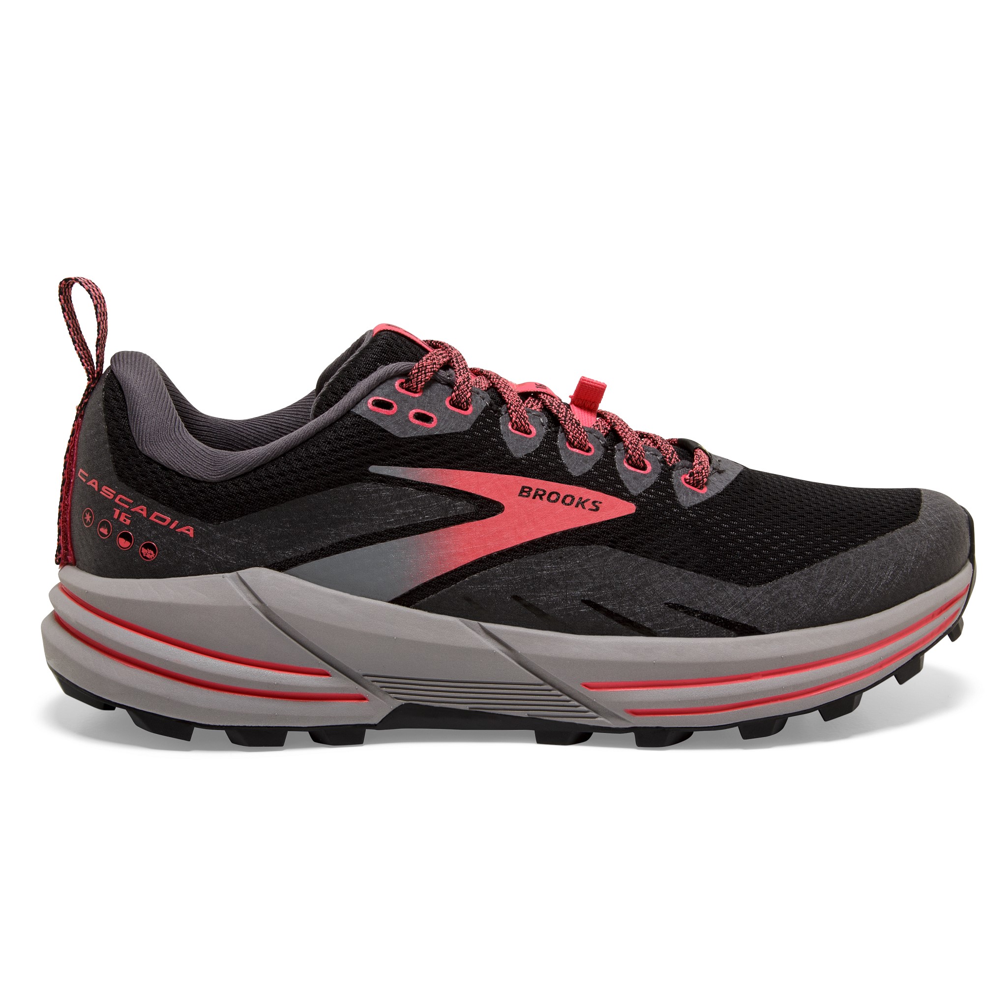 Brooks 120364 Cascadia 16 GTX Women Black/Blackened Pearl