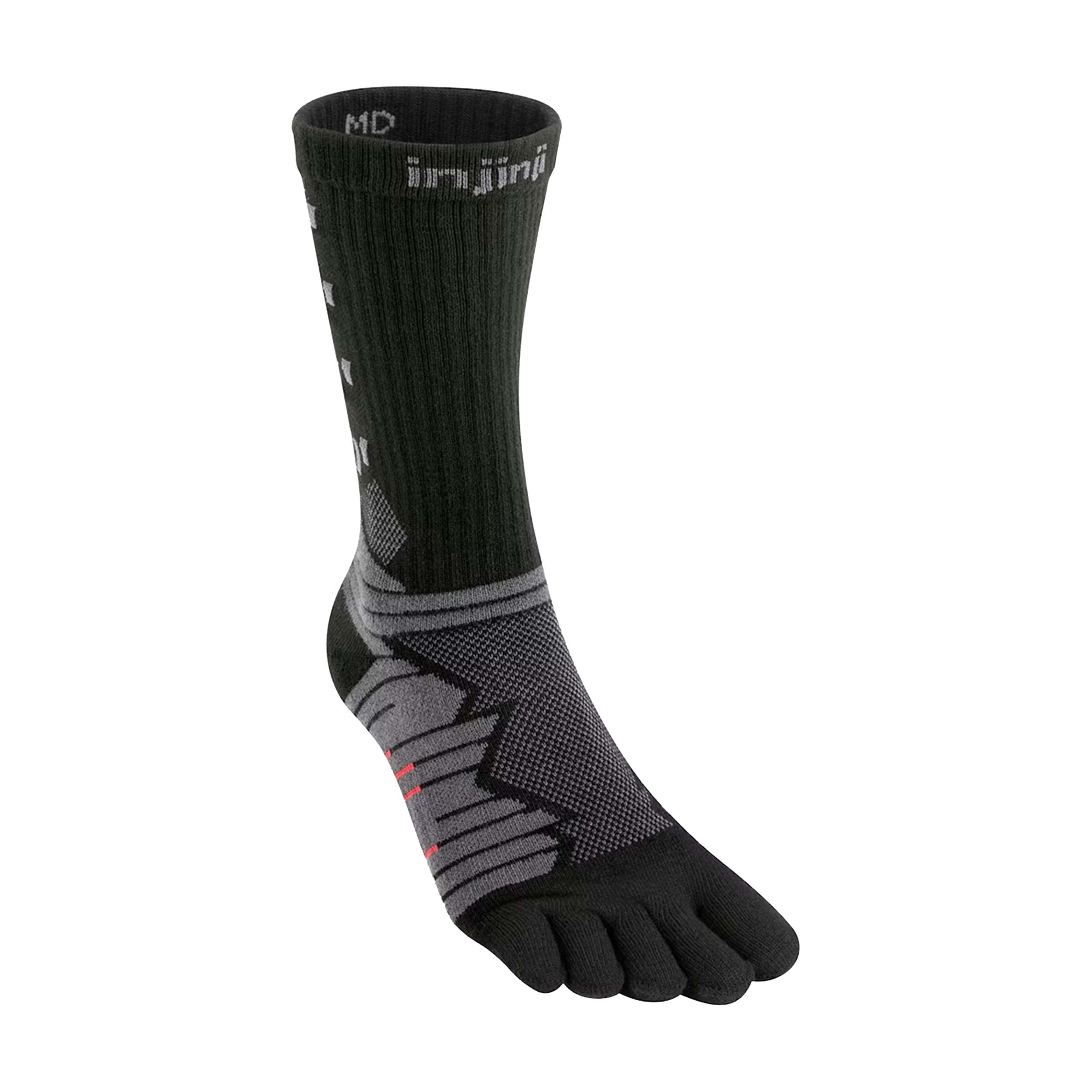 Injinji 401170 Teensokken Ultra Run Crew Obsidian