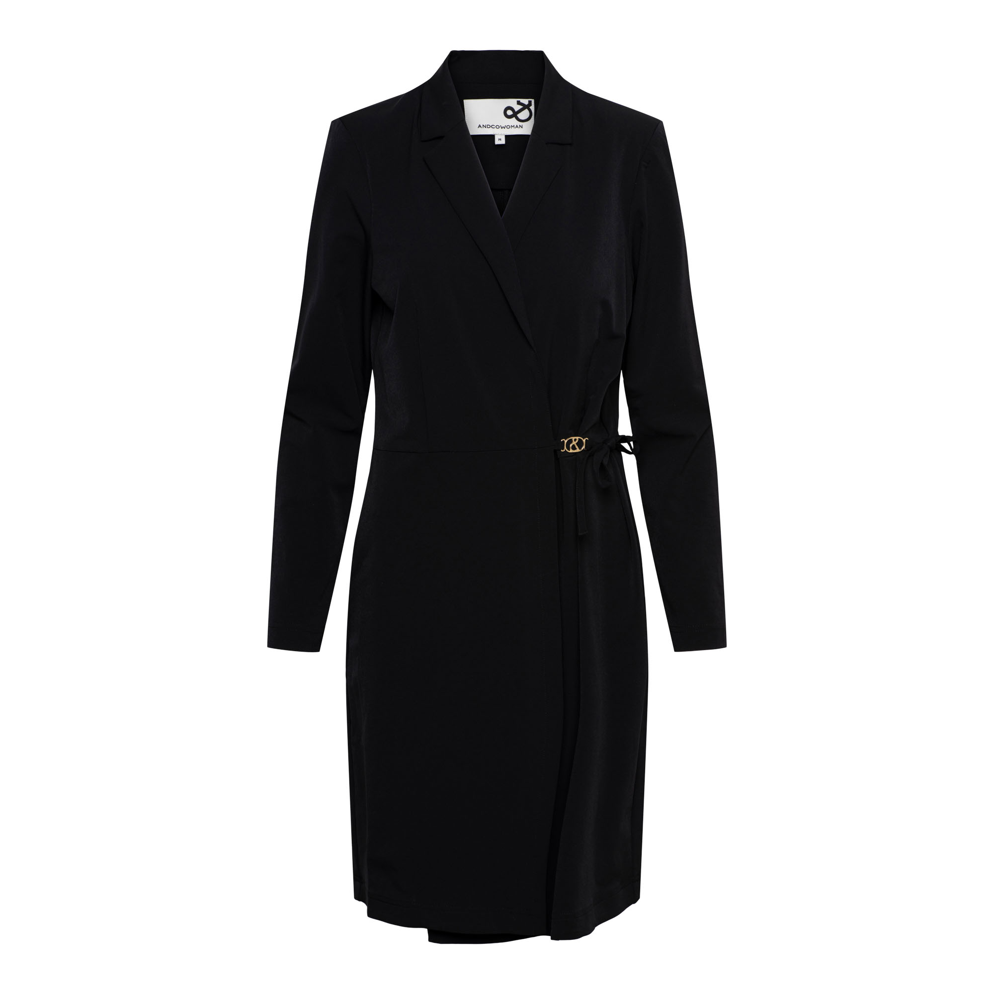 &Co DR290 Jurk Paulina Travel Black