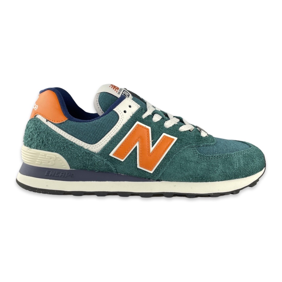 New Balance 574 Sneaker Brown/Light Green