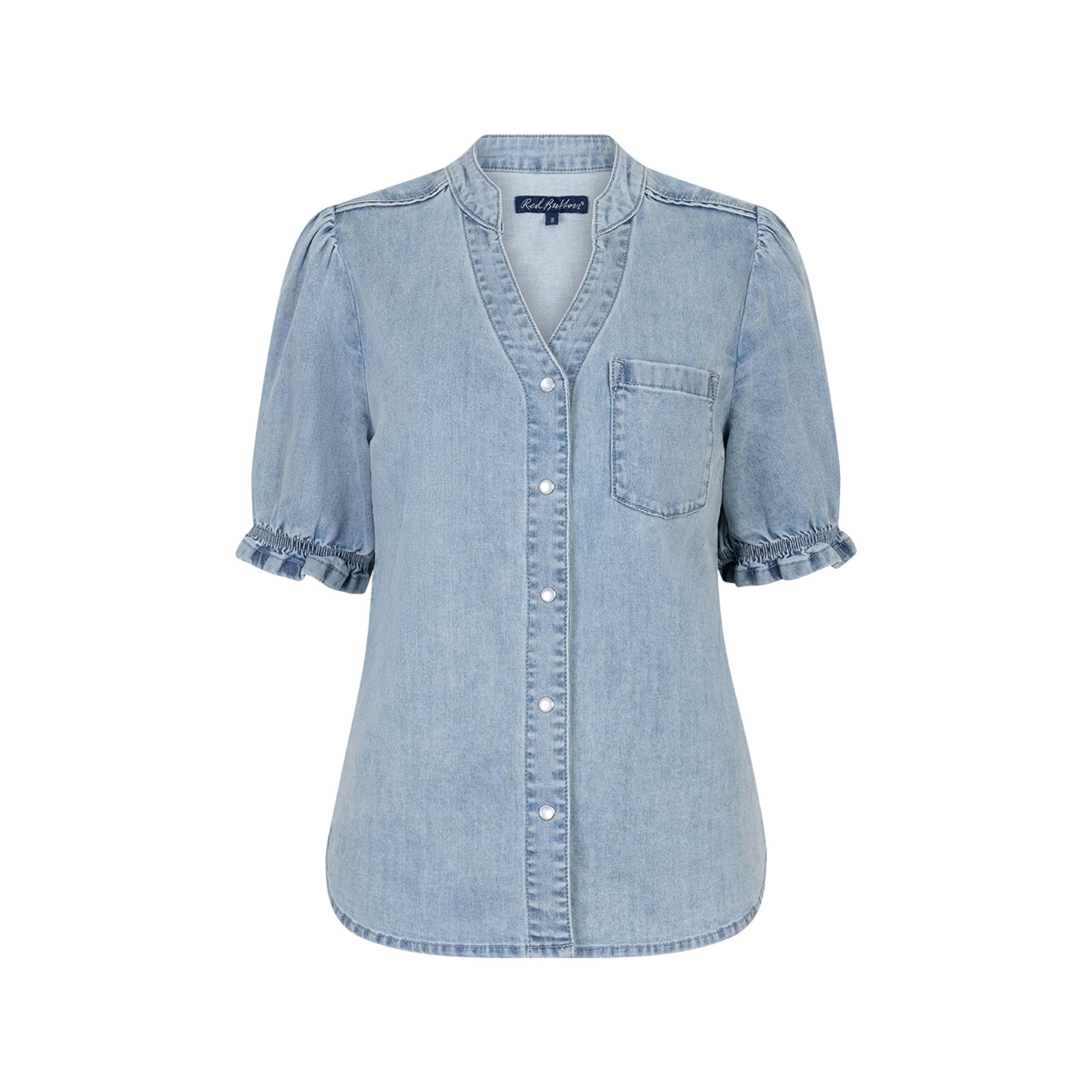 Red Button SRB4874 Blouse Victoria White Bleach