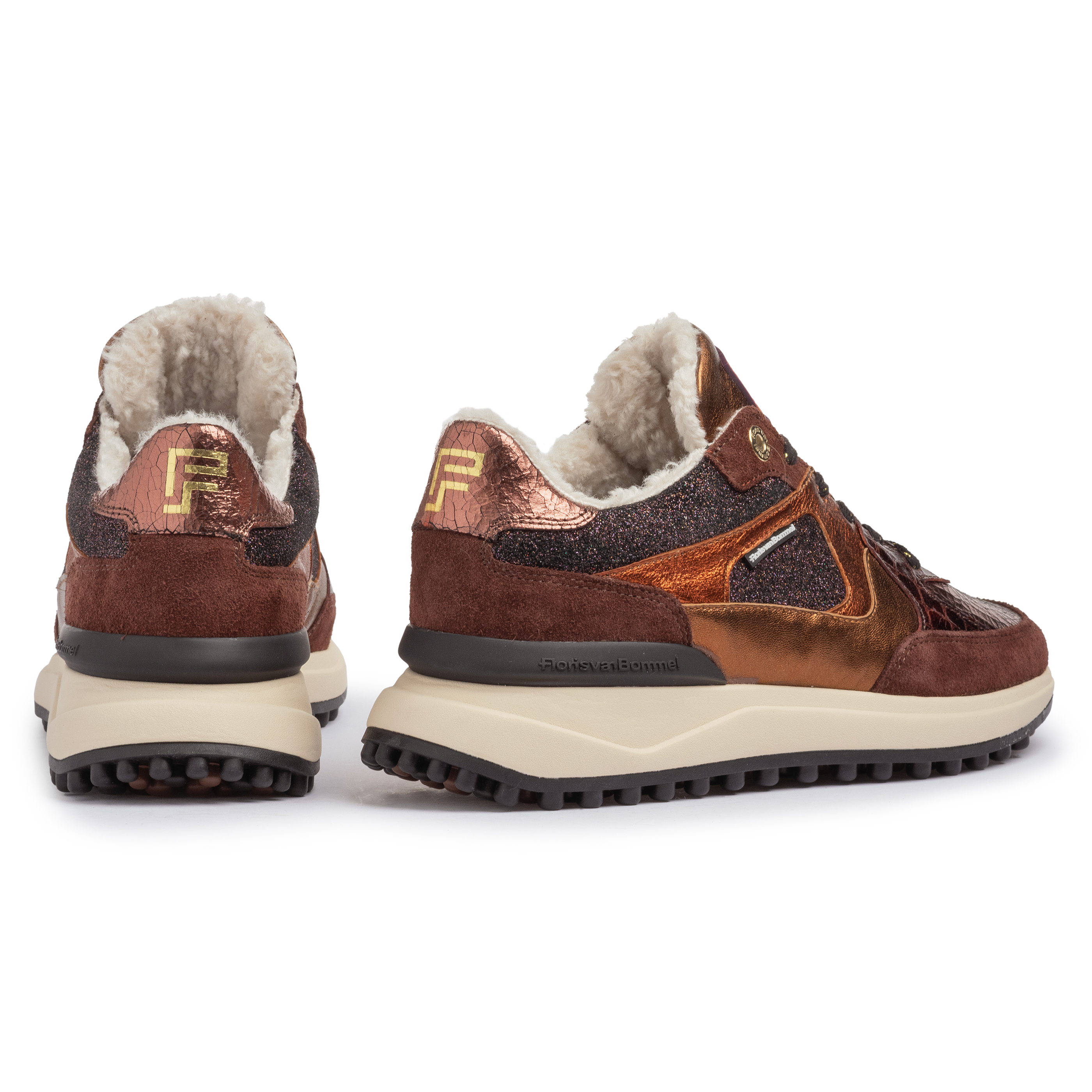 Floris van Bommel SFW-10094 Sneaker Noppi 34.04 Cognac G