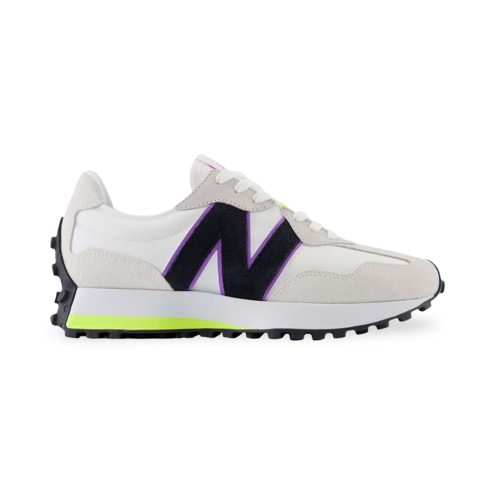 New Balance 327 Sneaker Clear Yellow/Purple Fade