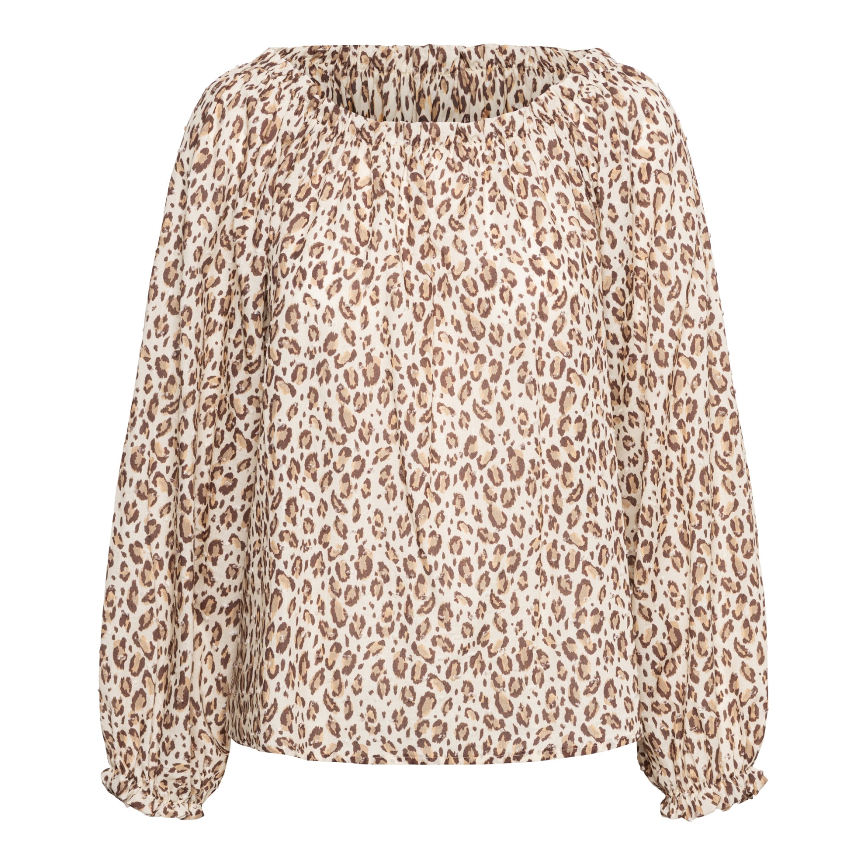&Co BL370 Blouse Acha Animal Ecru Multi
