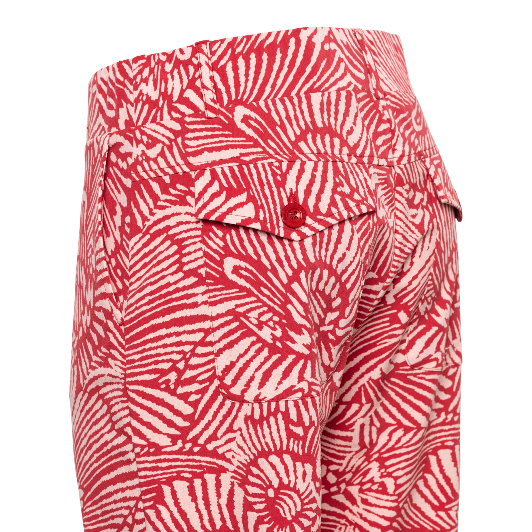 &Co PA362 Broek Posie Fossil Flower Stone Red Multi