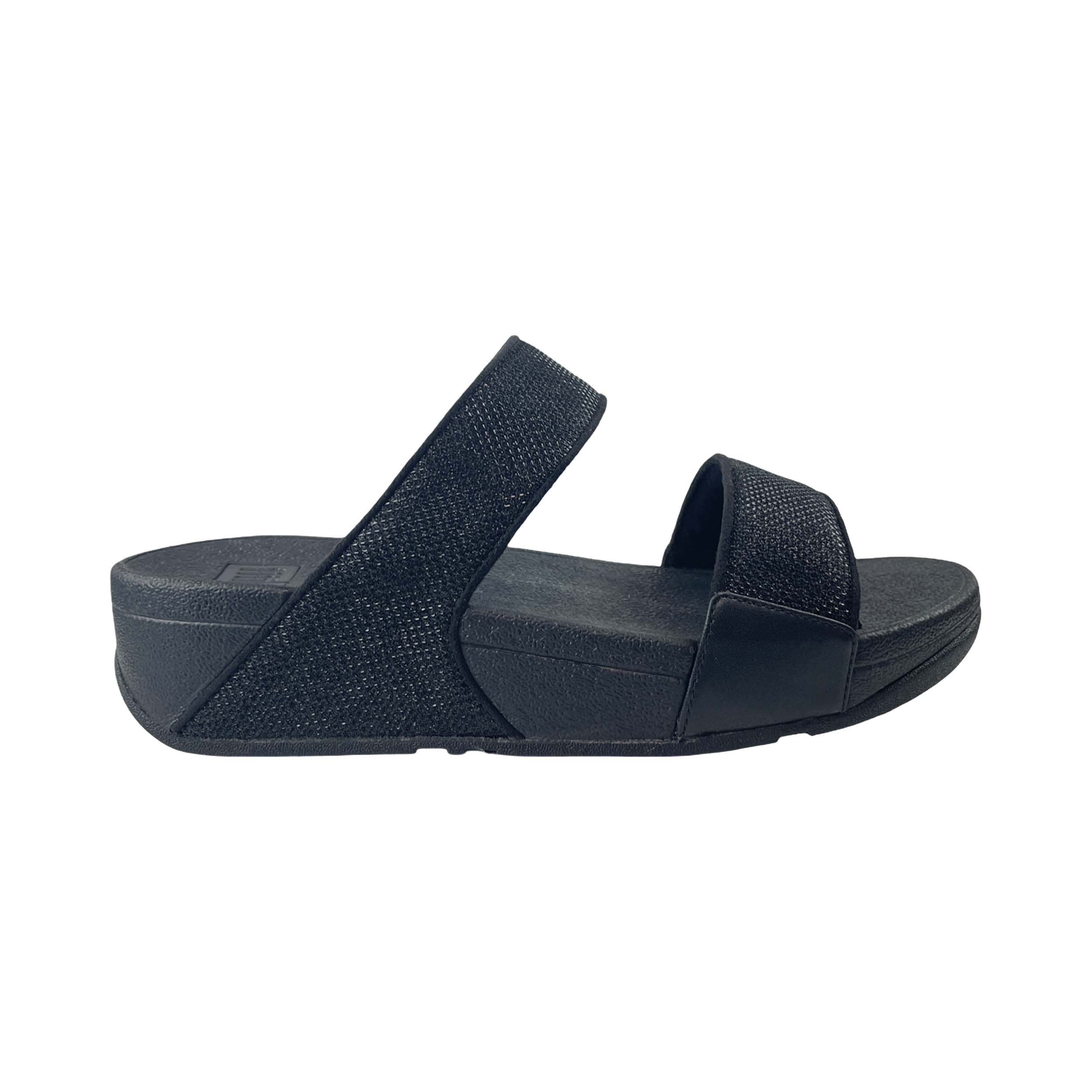 FitFlop A4Y Slipper Lulu Shimmerglitz Black