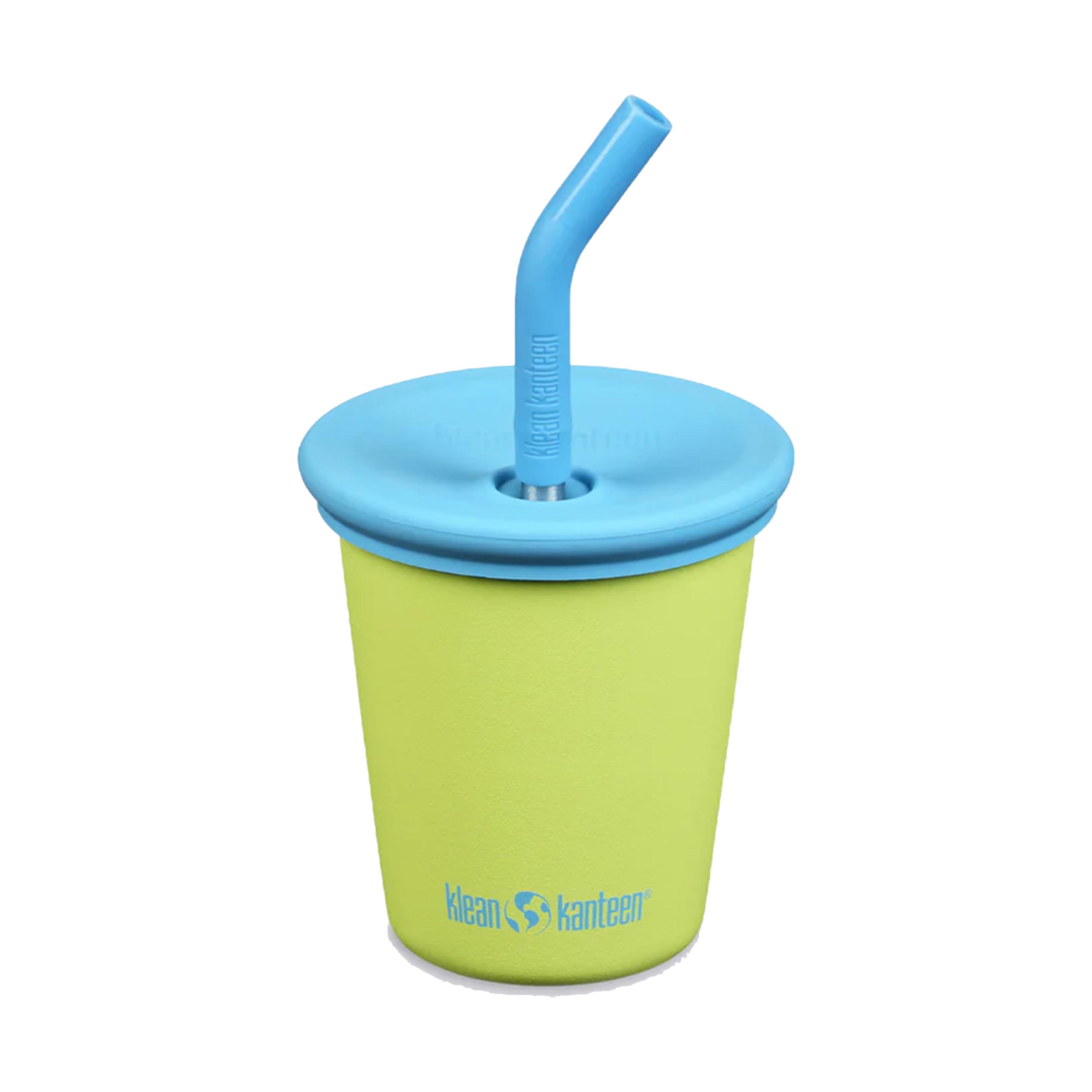 Klean Kanteen 1010146 Kid's Cup with Straw Lid Juicy Pear Matte