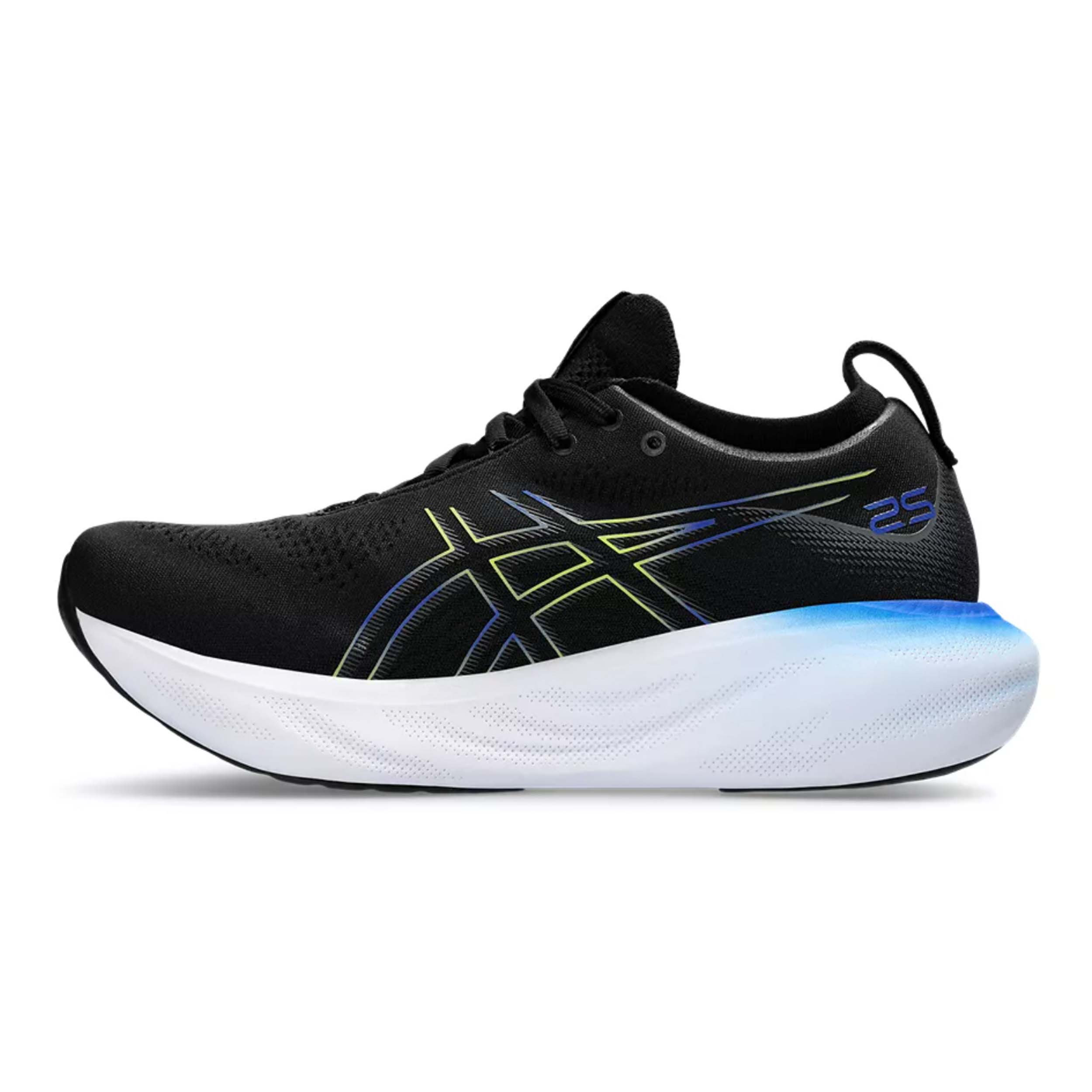 Asics 1011B547 Gel-Nimbus 25 Men Black/Glow Yellow