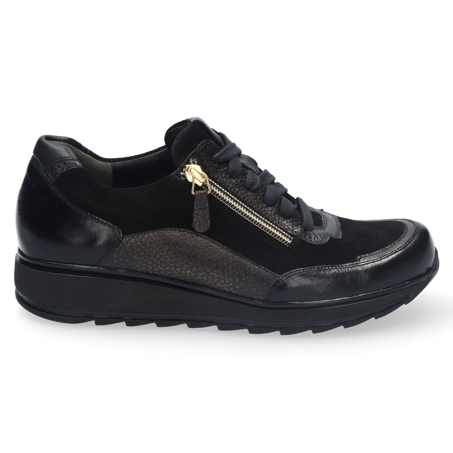 Durea 6263 Sneaker Zwart/Antraciet H