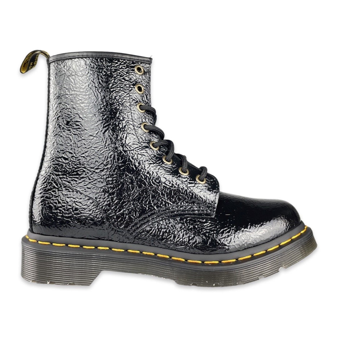 Dr. Martens 1460 Boot Distressed Patent Black 