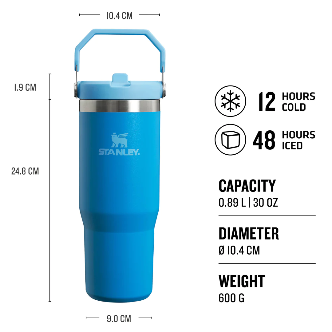 Stanley The IceFlow Flip Straw Tumbler 0,89L Azure