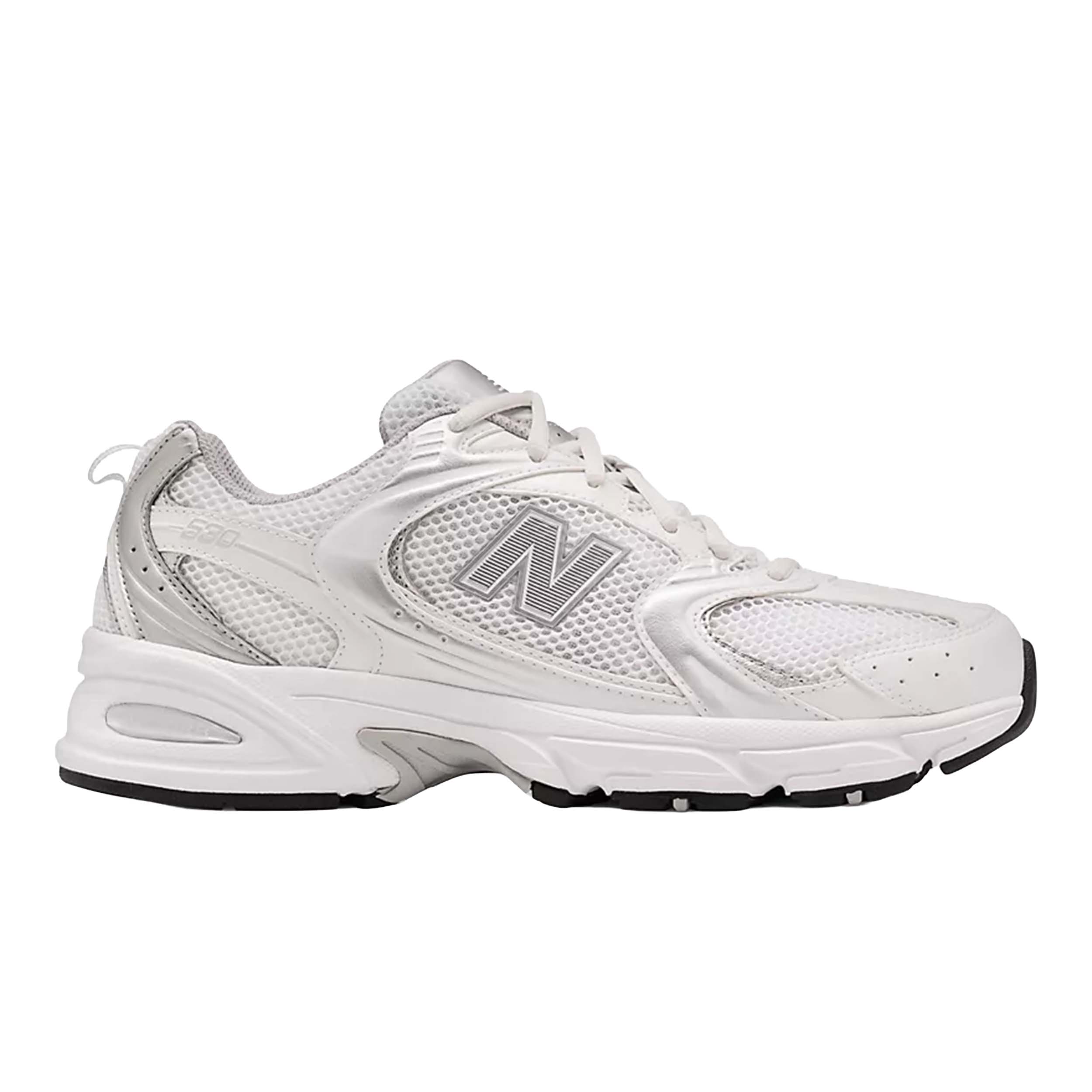 New Balance 530 Sneaker White/Silver Metallic