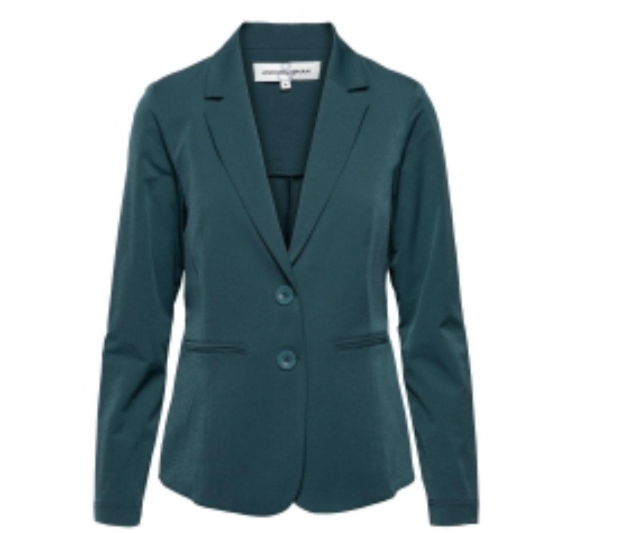 &Co Woman Phileine Travel Blazer Groen
