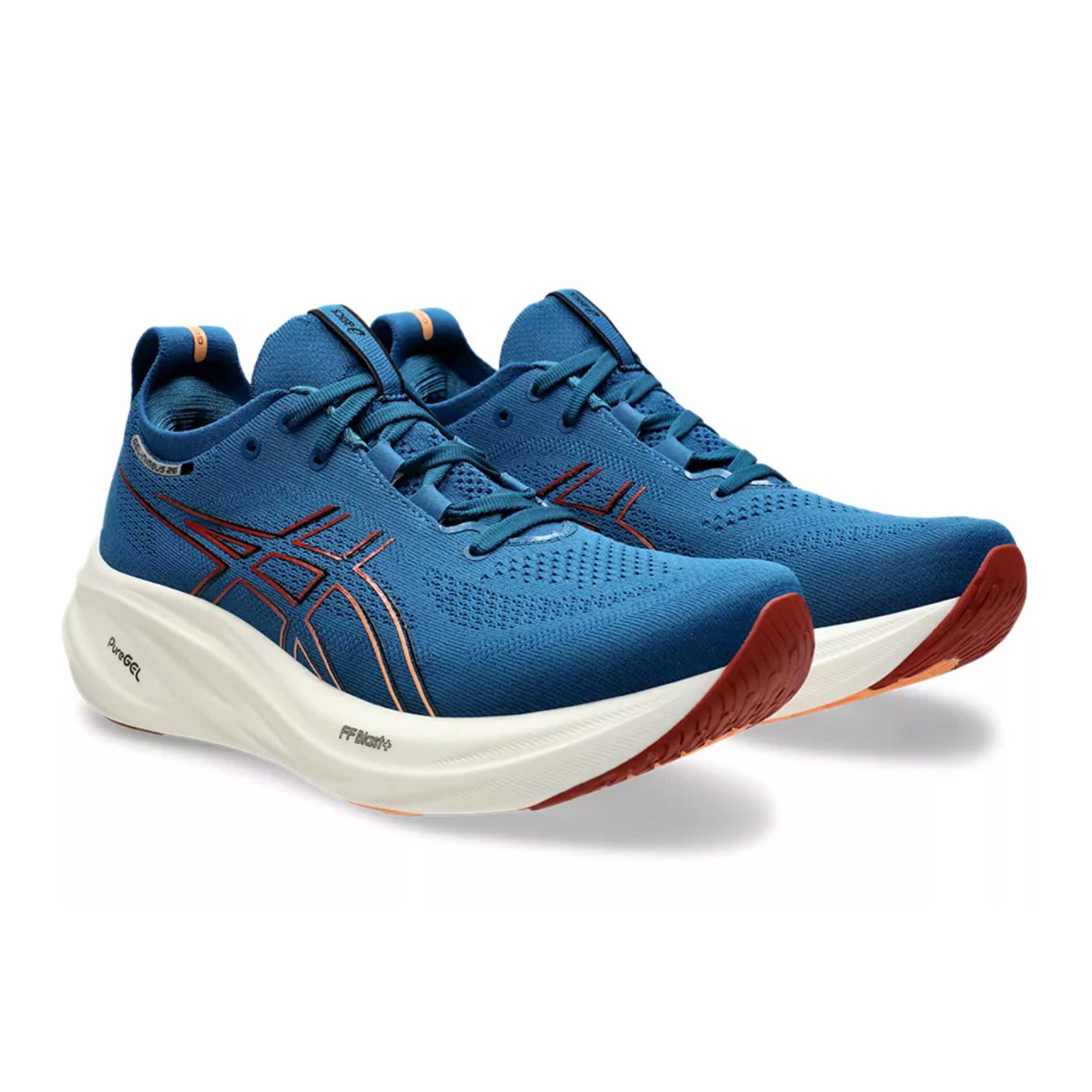 Asics 1011B794 Gel-Nimbus 26 Men Rich Navy/Faded Orange