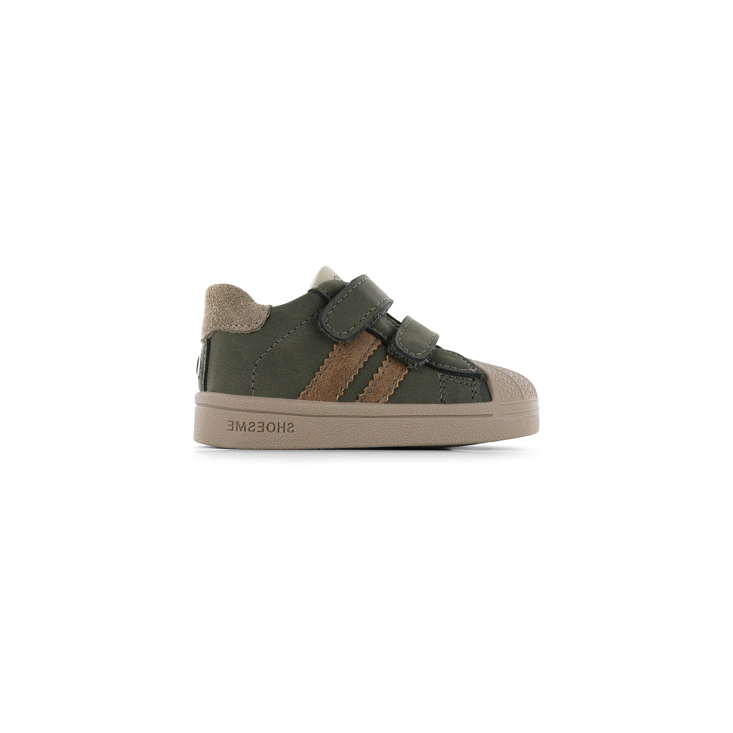 Shoesme BS24W001 Sneaker Baby Dark Green/Taupe Shoesme BS24W001 Sneaker Baby Dark Green/Taupe