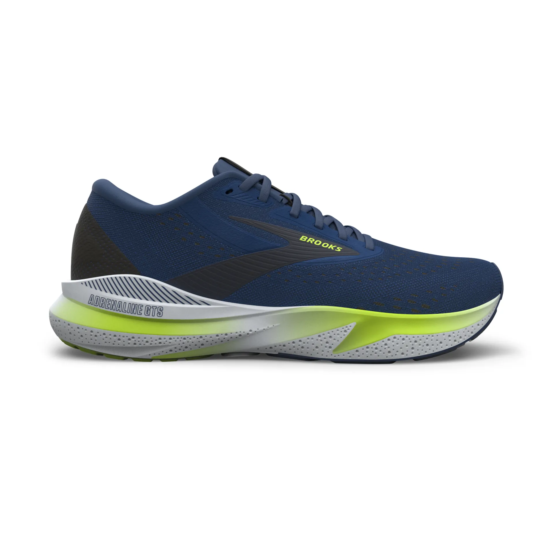 Brooks 110437 Adrenaline GTS 24 Men Navy Peony/Black/Acid Lime