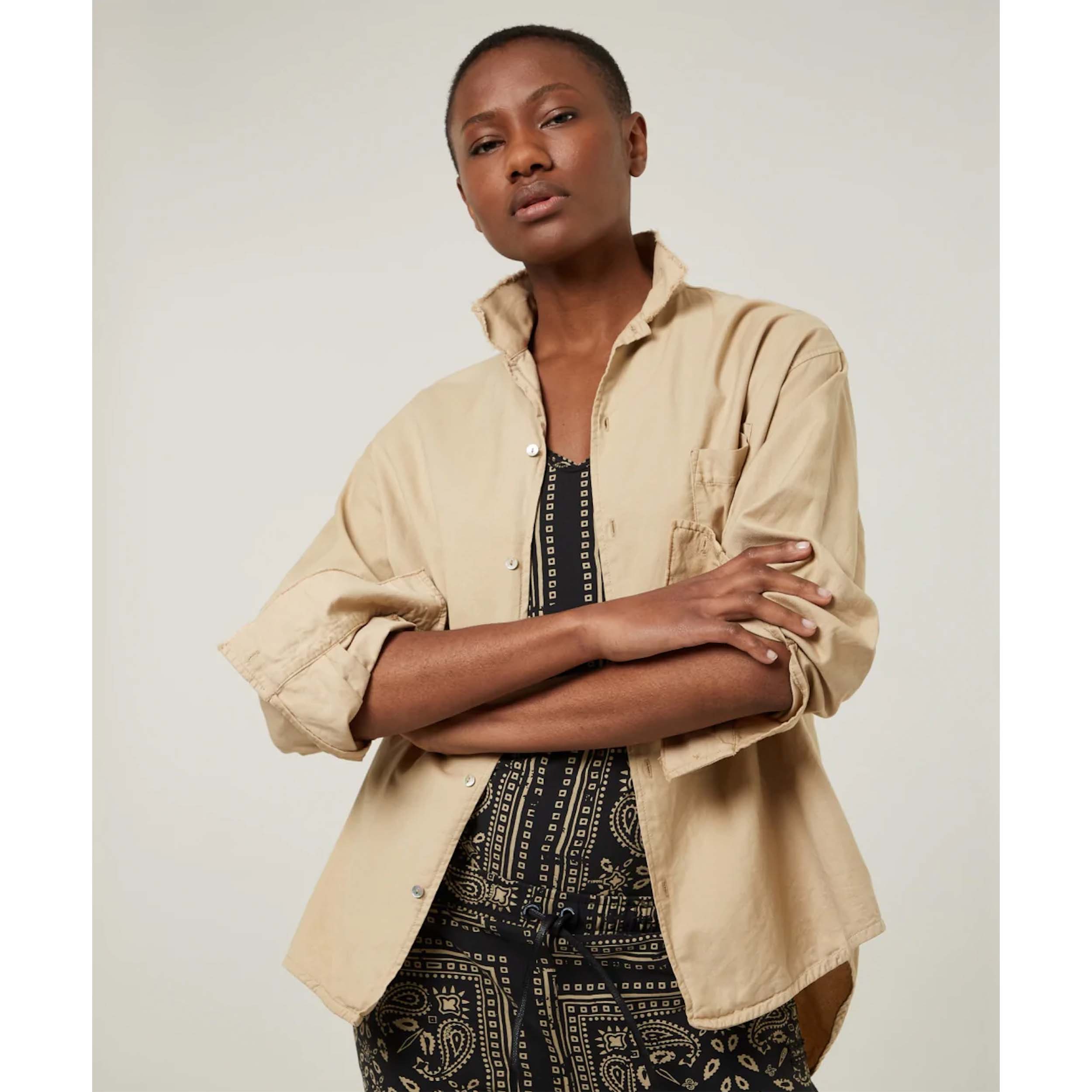10Days Woven Shirt Pique Latte