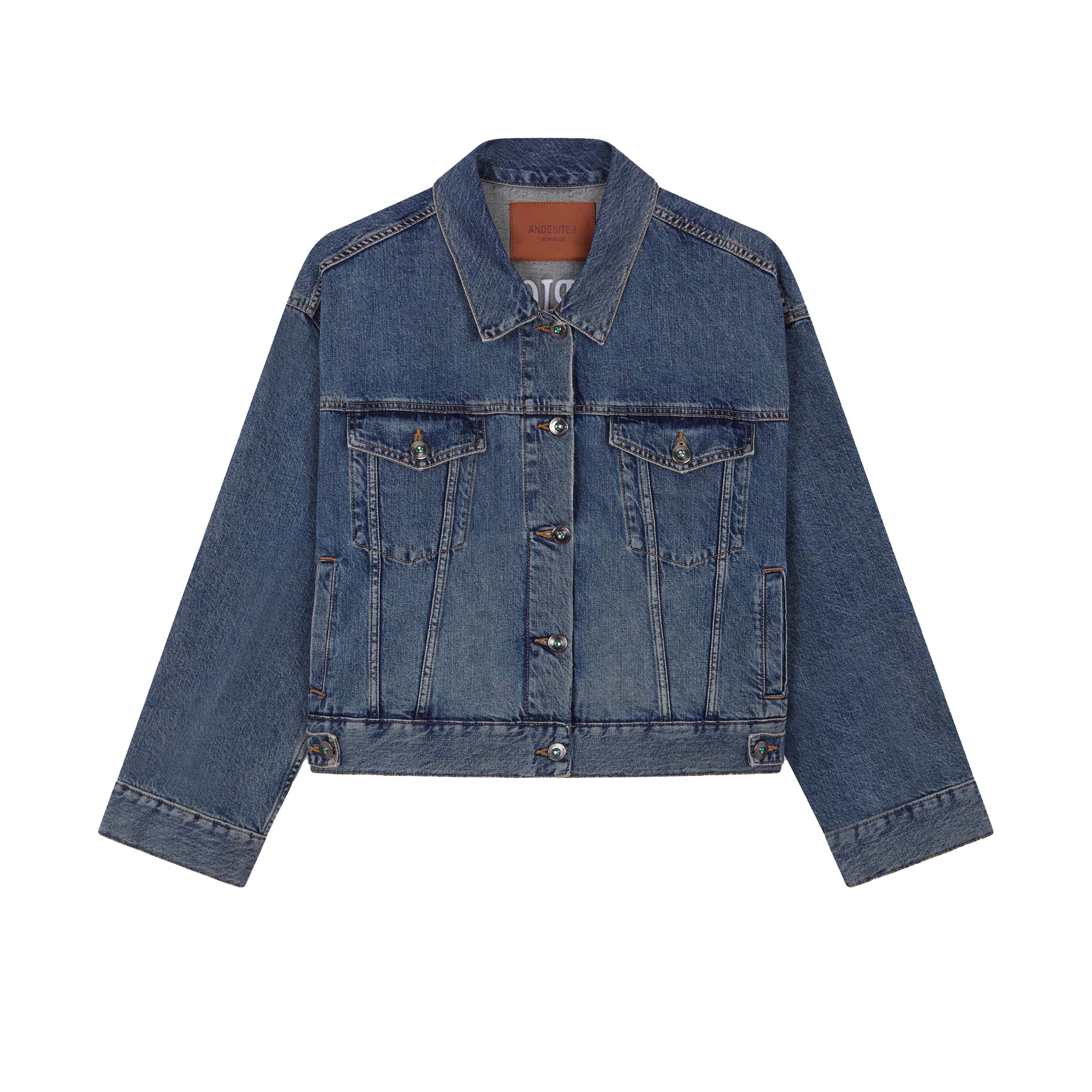 Andesites Le Championnat Spijkerjas Denim Stone Blue