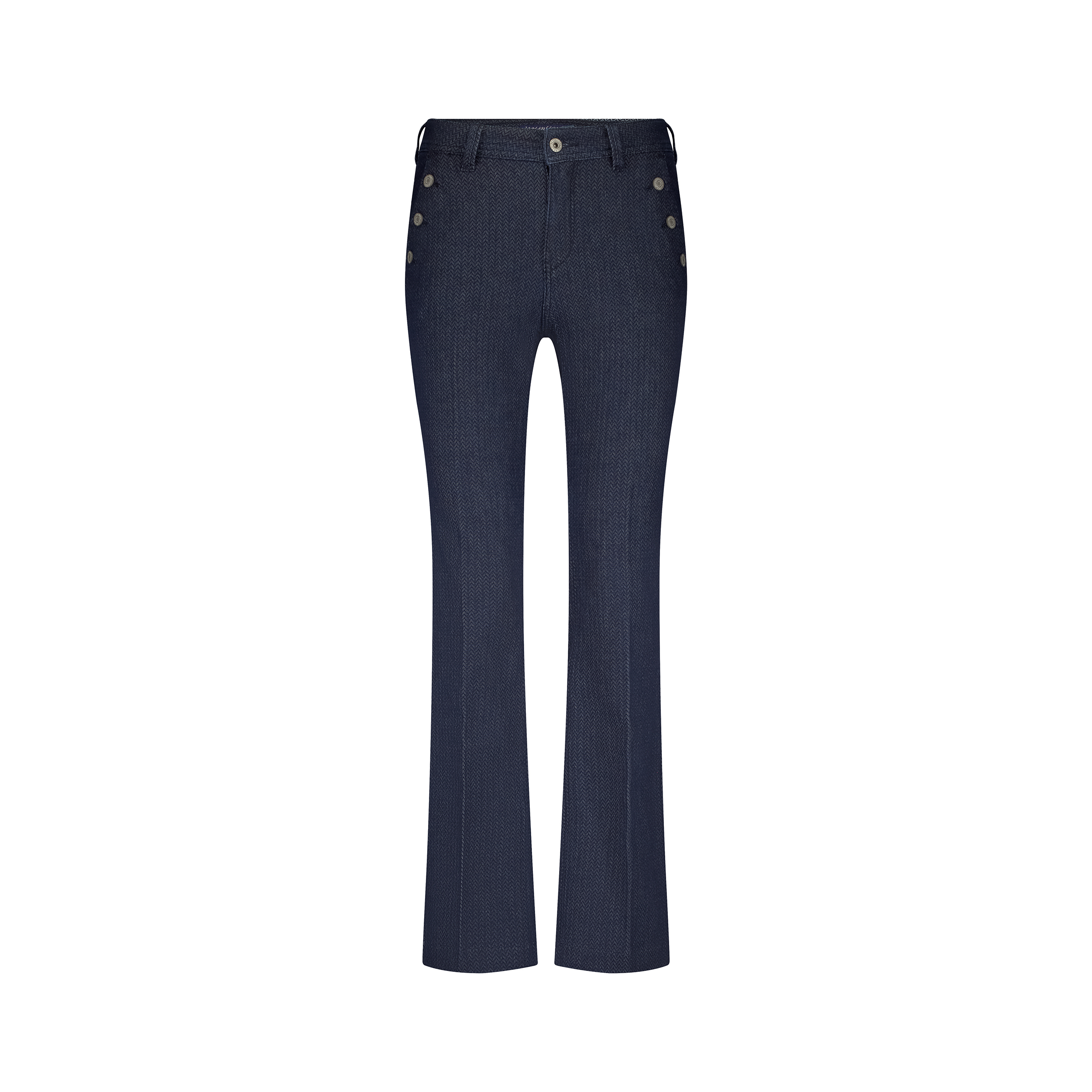 Red Button SRB4580 Jeans Bibette Herringbone Dark Blue